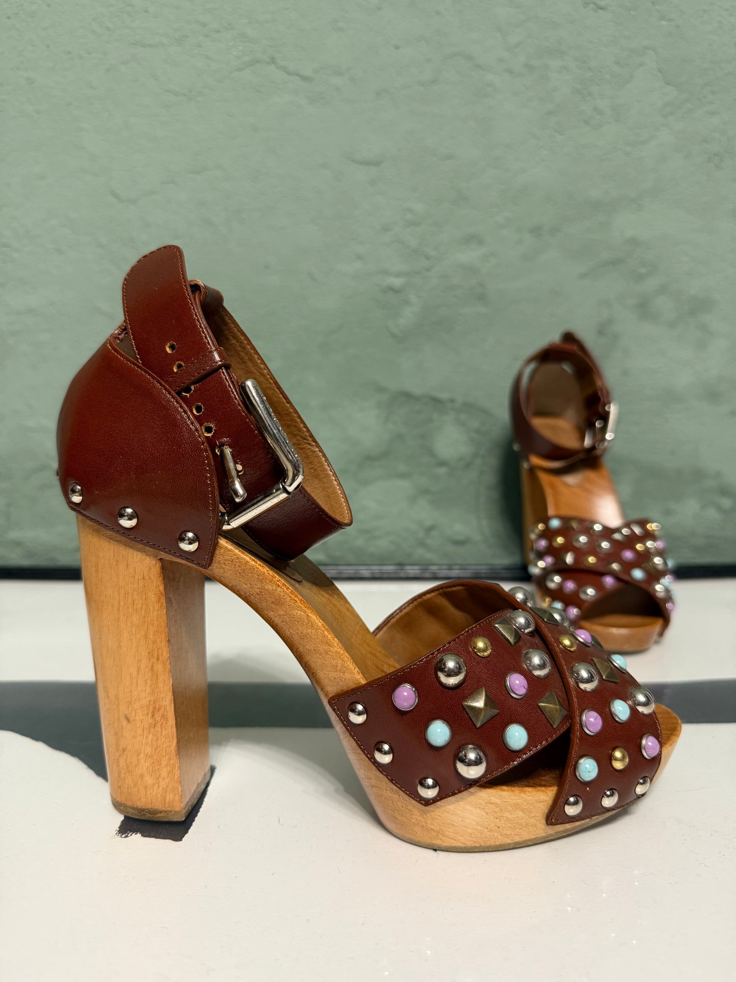 Sandalo borchie open toe Dolce & Gabbana n.38