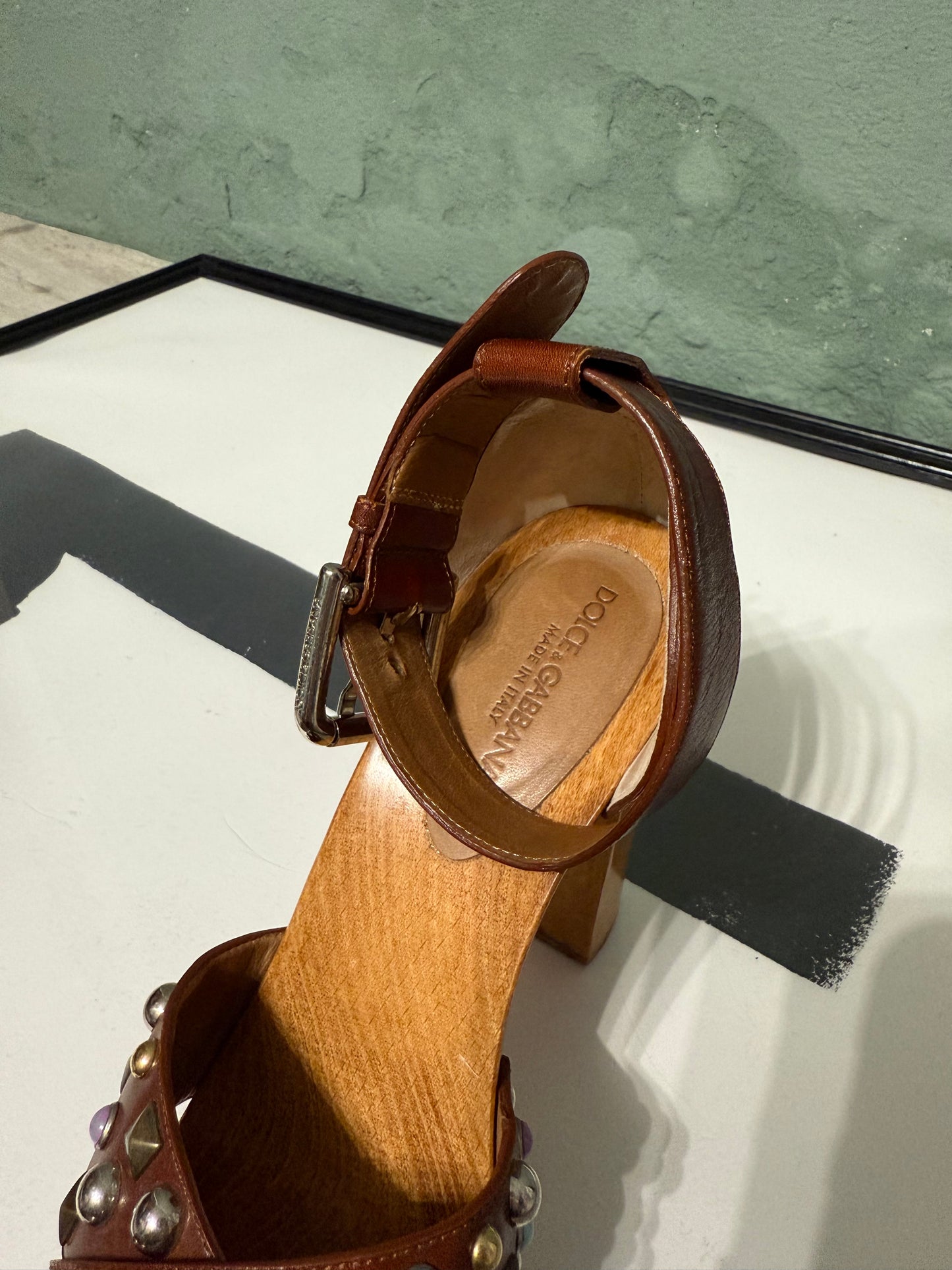 Sandalo borchie open toe Dolce & Gabbana n.38