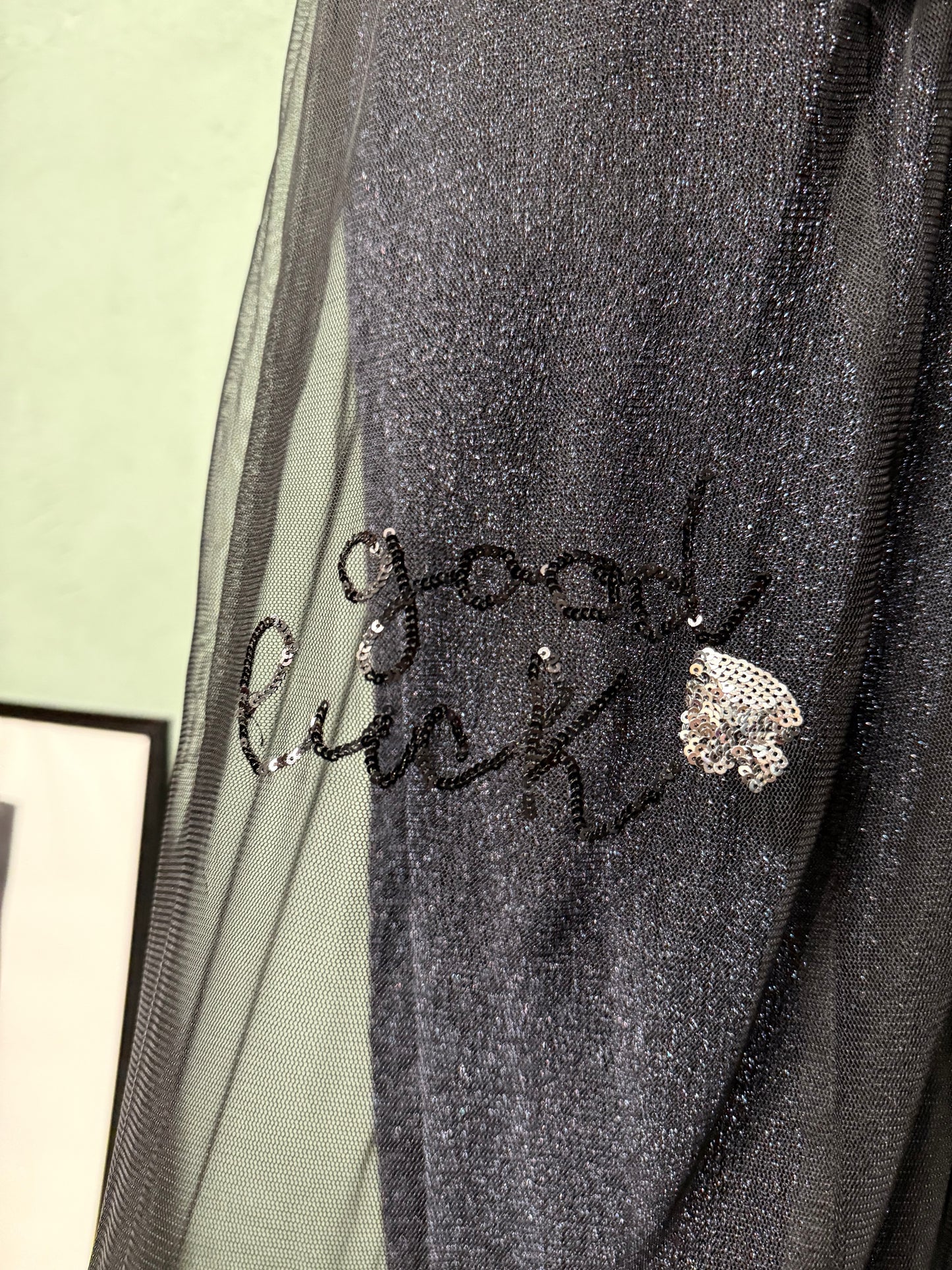 Abito lungo !M?PERFECT lurex e scritte