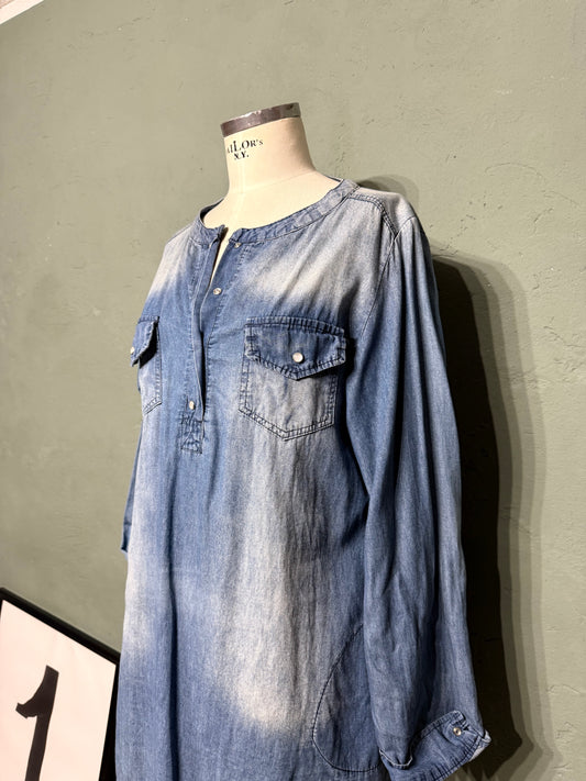 Abito / maxi blusa denim