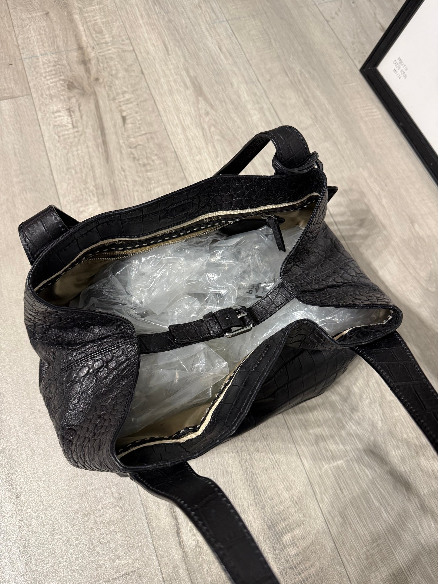 Borsa in pelle stampa cocco Max Mara