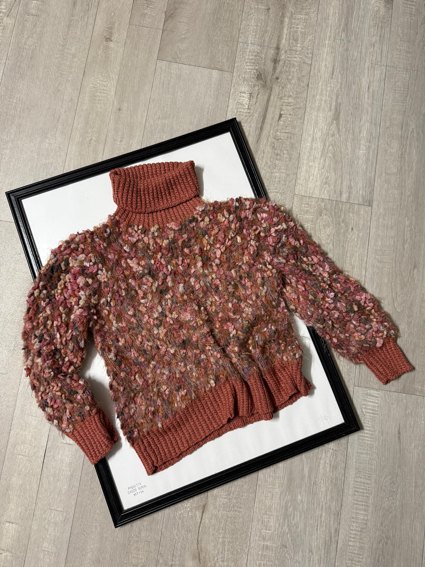 Maglione dolcevita peluche