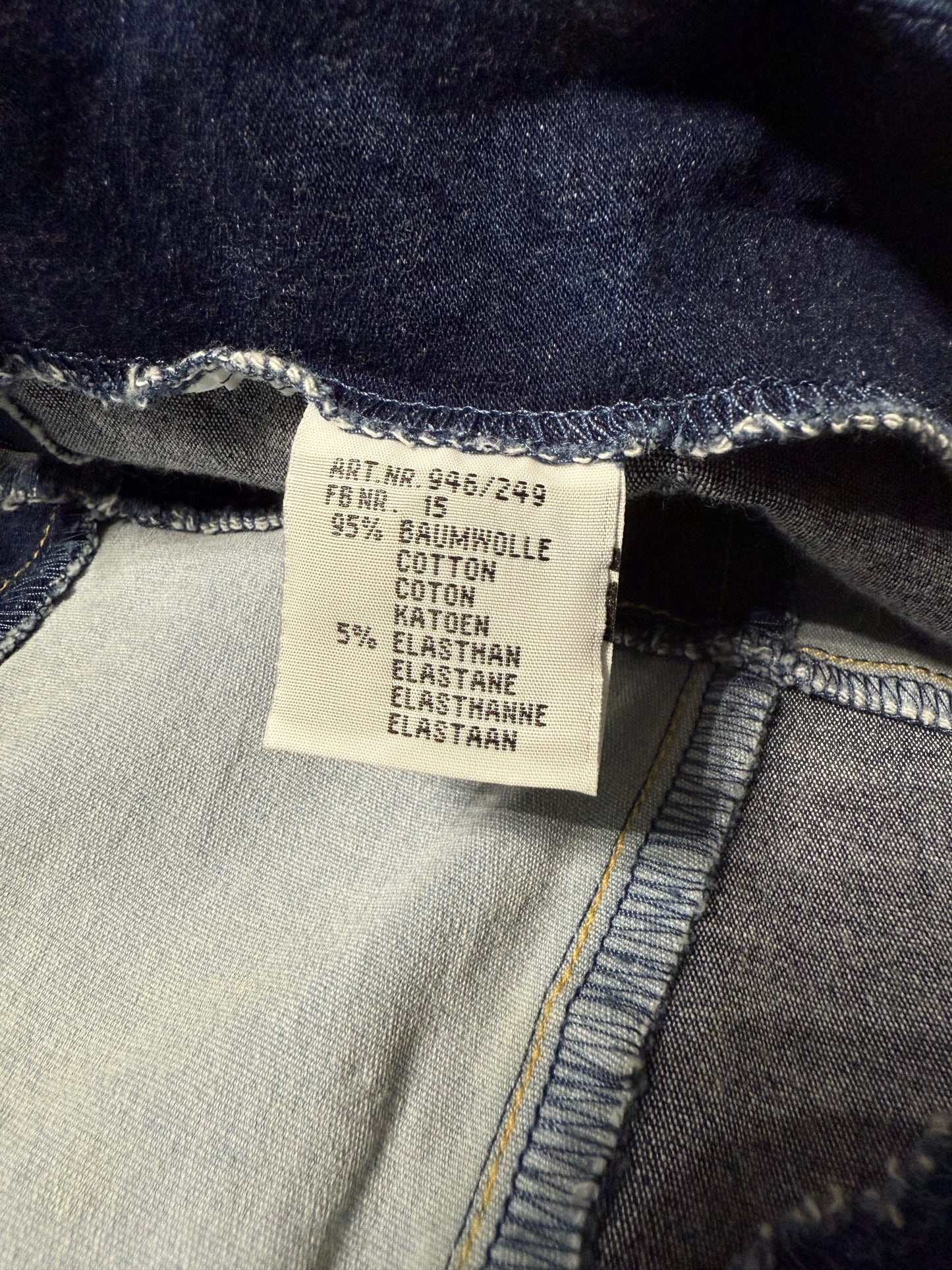 Abito denim patchwork