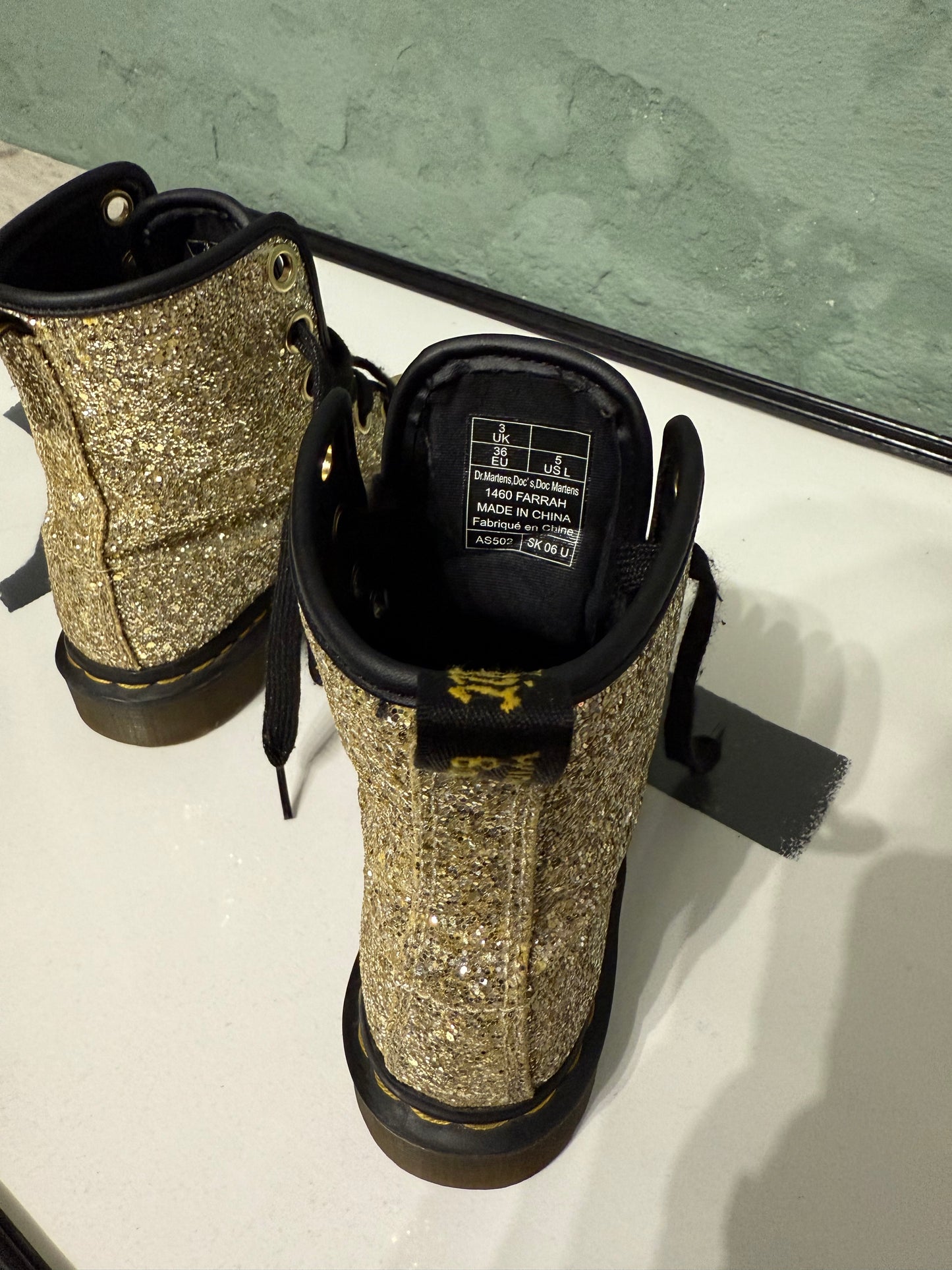 Anfibi Dr.Martens 1460 farrah glitter n.36