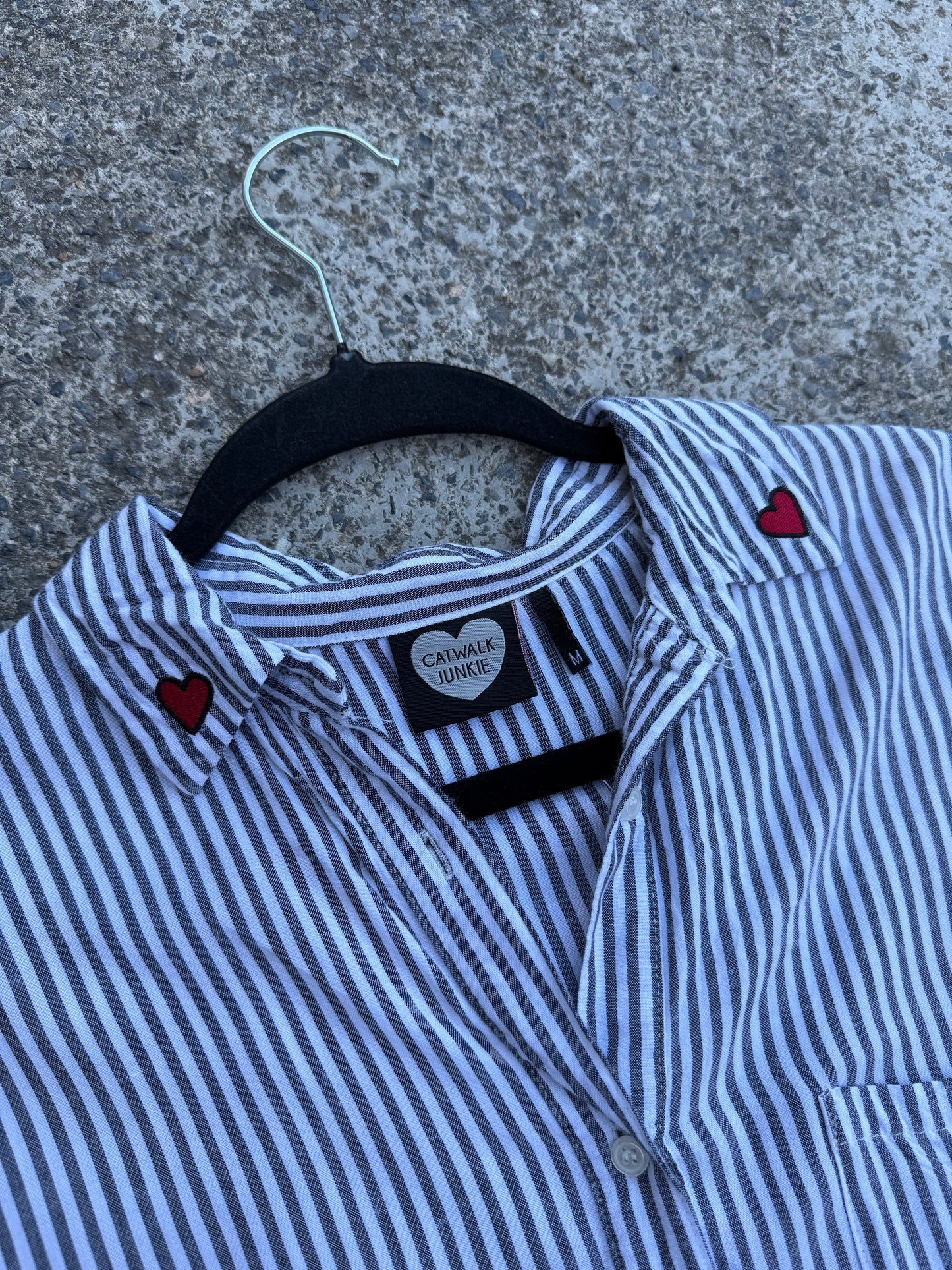 Camicia righe “Let Love Rule’ tg.M