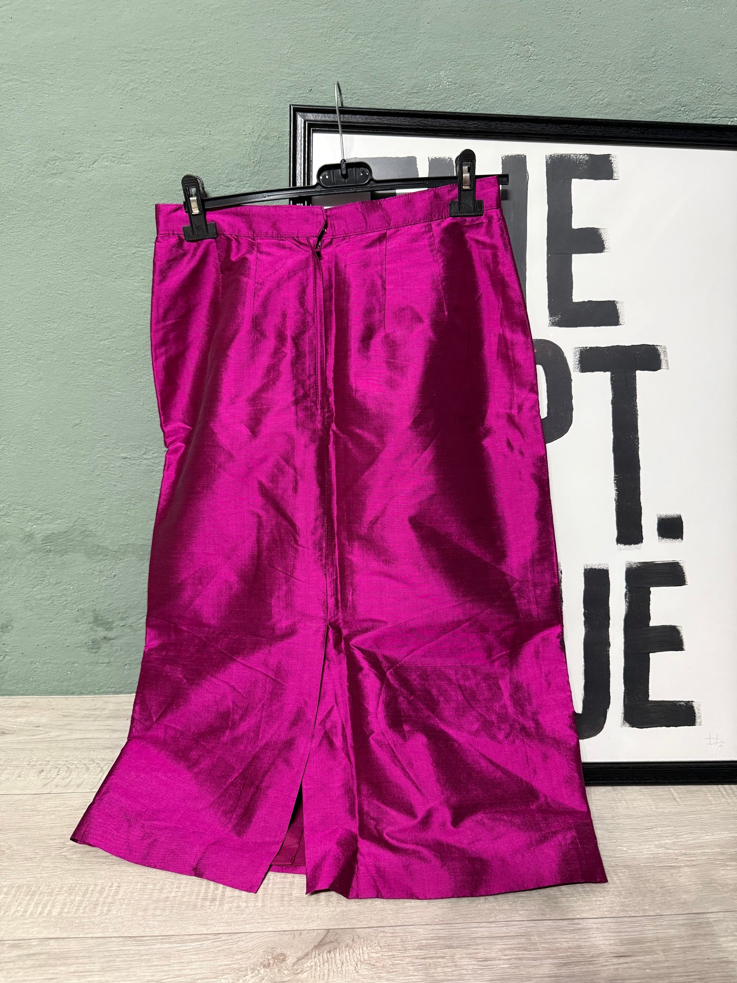 Longuette shantung ciclamino