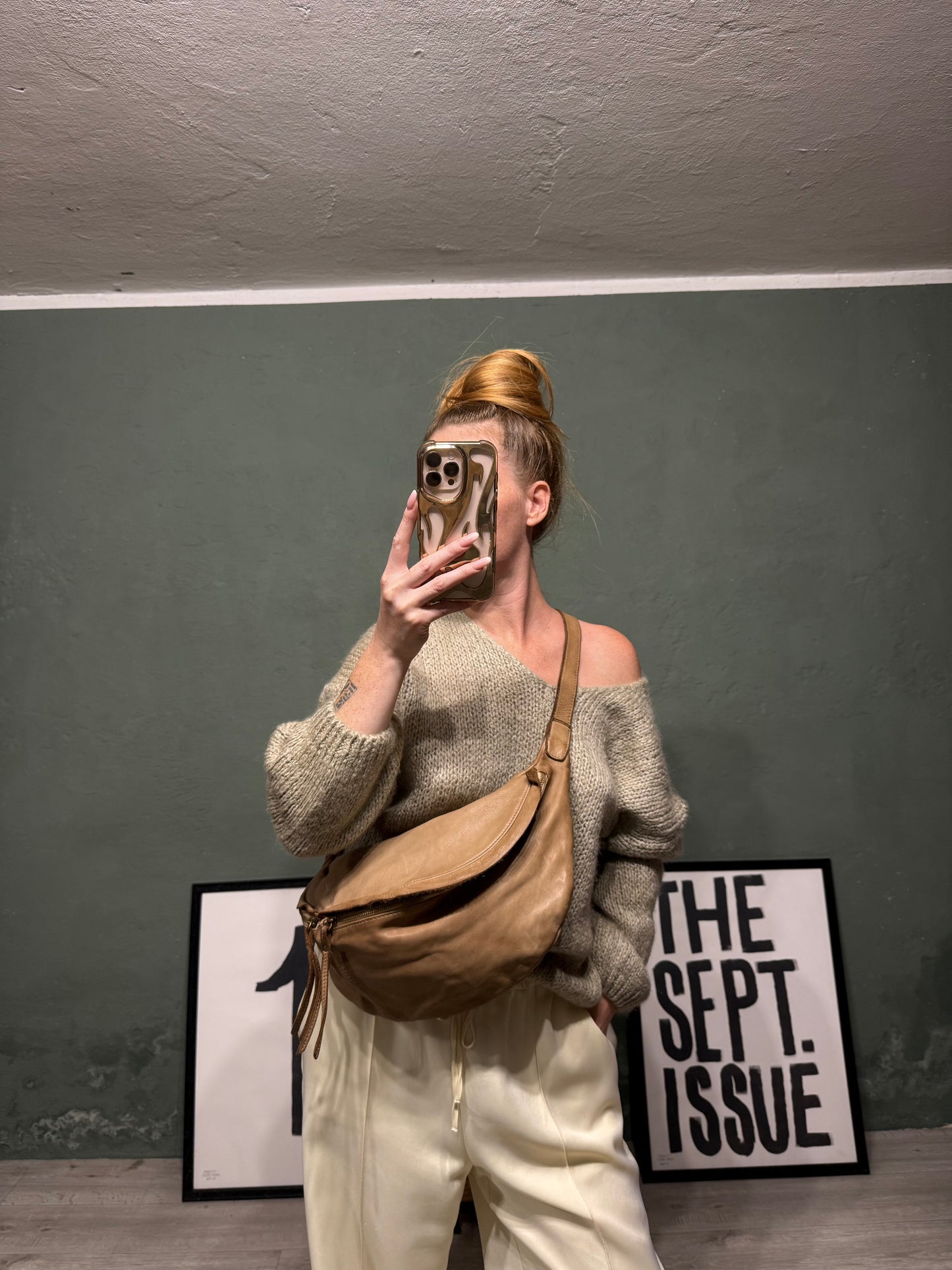 Borsa in pelle tracolla