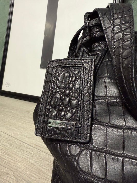 Borsa in pelle stampa cocco Max Mara