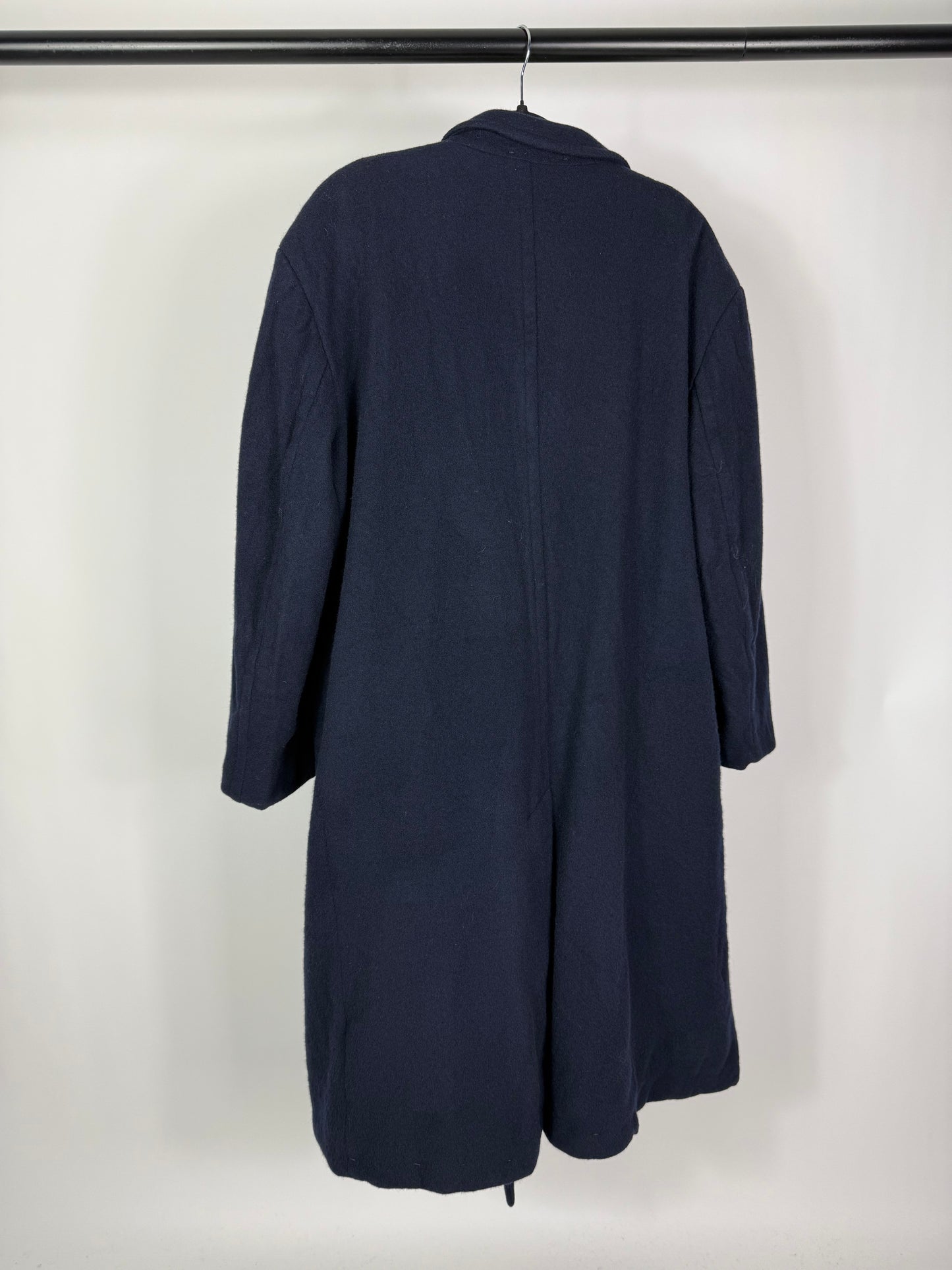 Cappotto doppiopetto blu navy tg.L