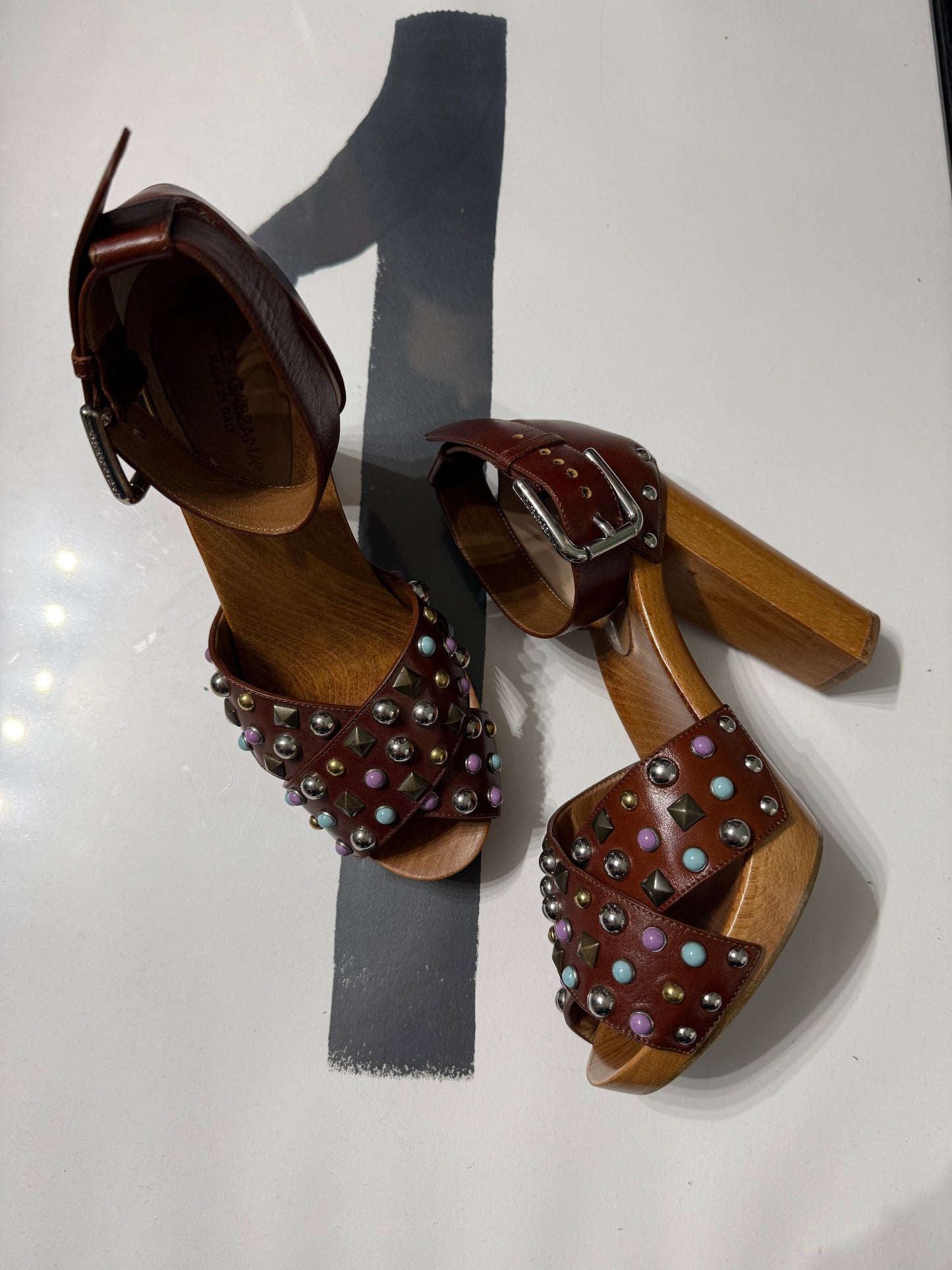 Sandalo borchie open toe Dolce & Gabbana n.38