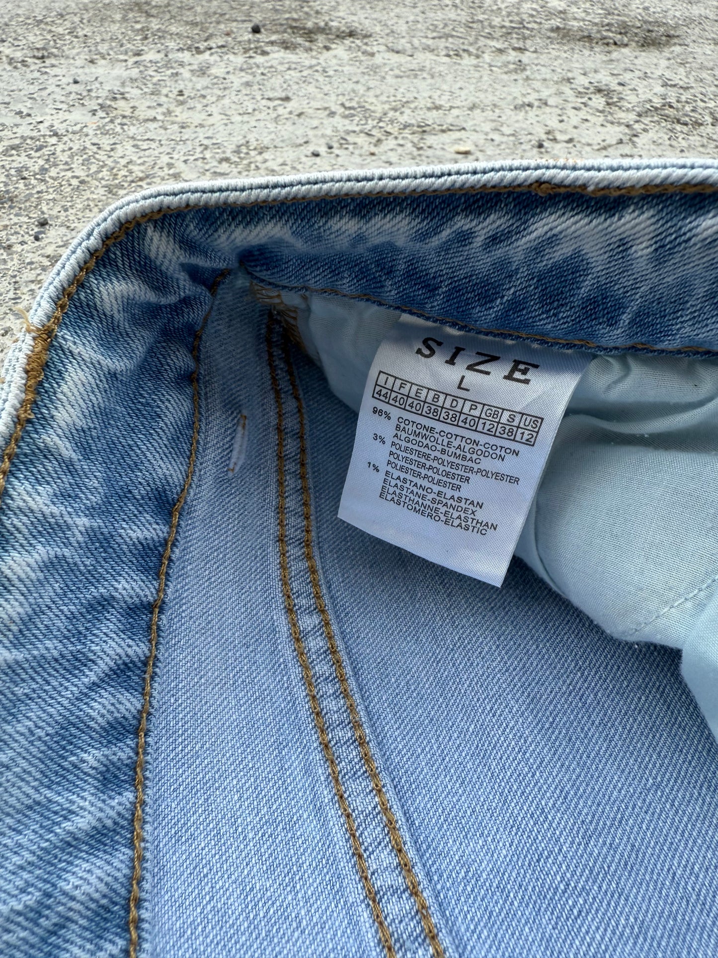Jeans painting handmade tg.M