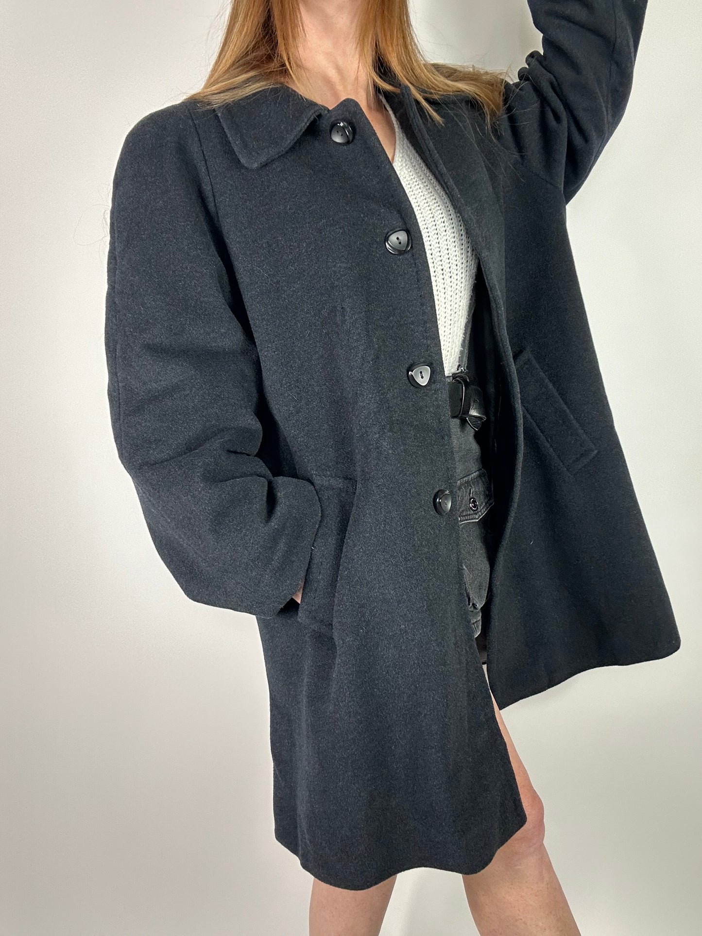Cappotto monopetto antracite tg.M