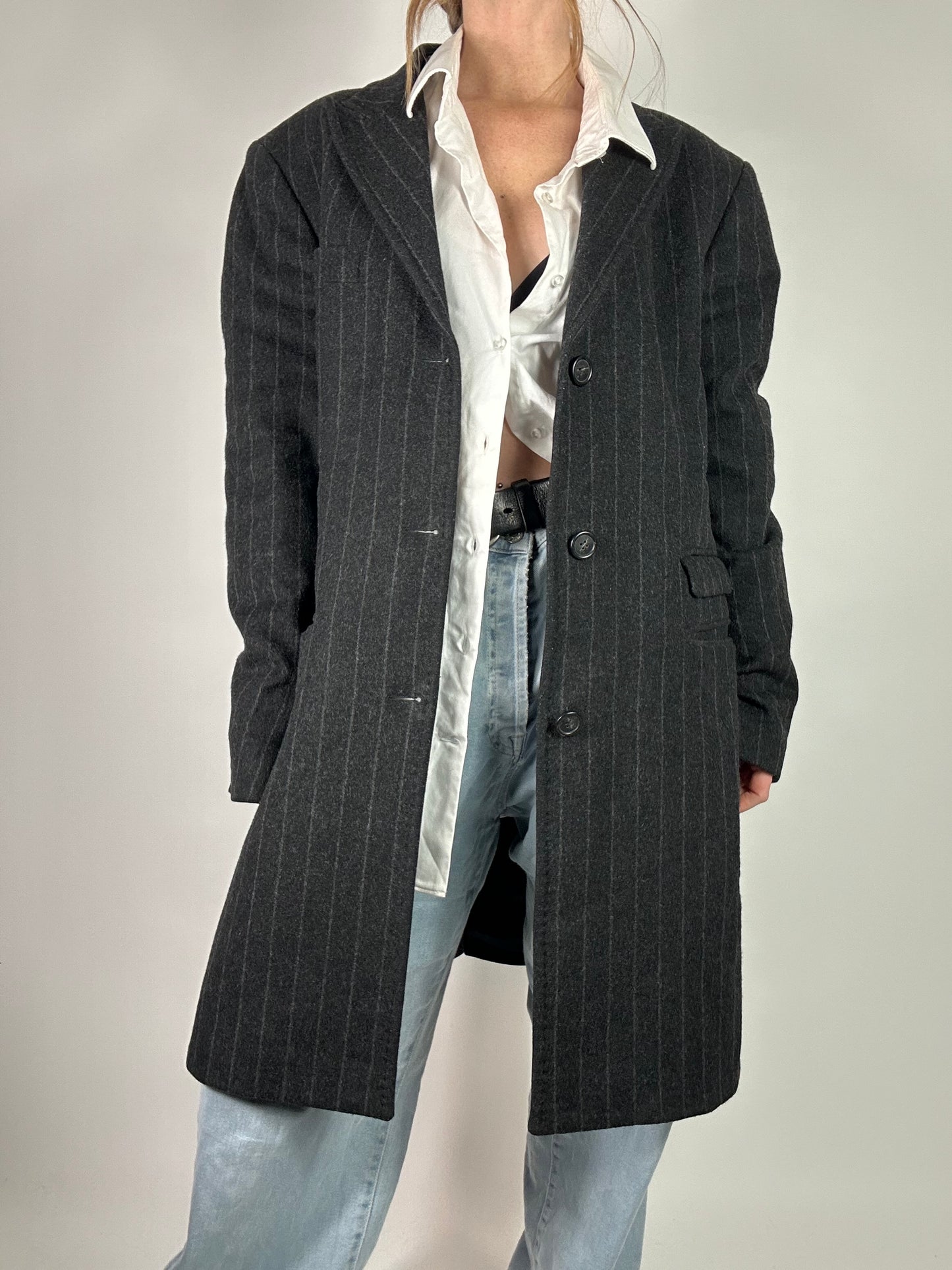 Cappotto gessato Benetton tg.M