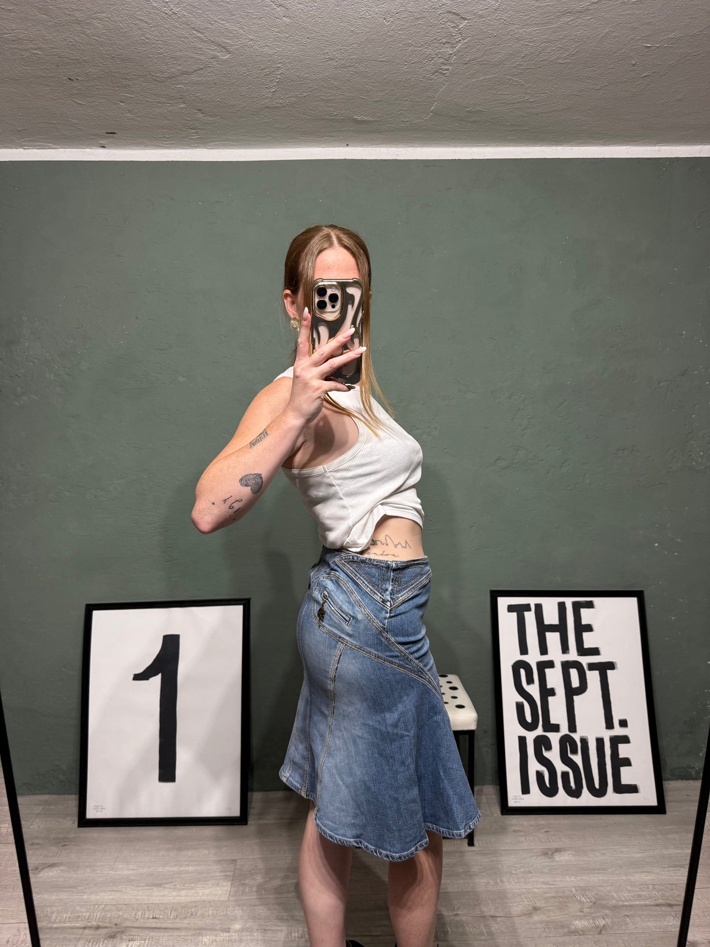 Maxi gonna denim Just Cavalli