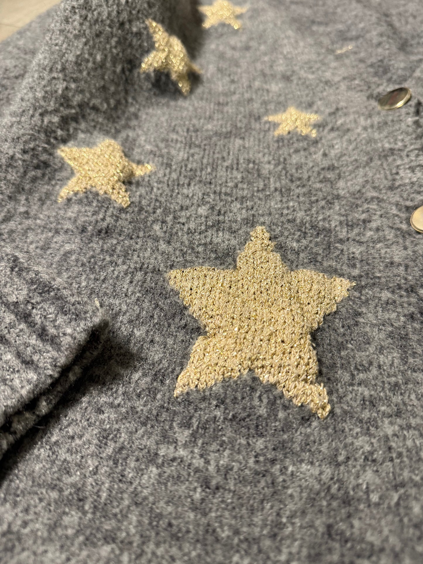 Cardigan lungo stelle