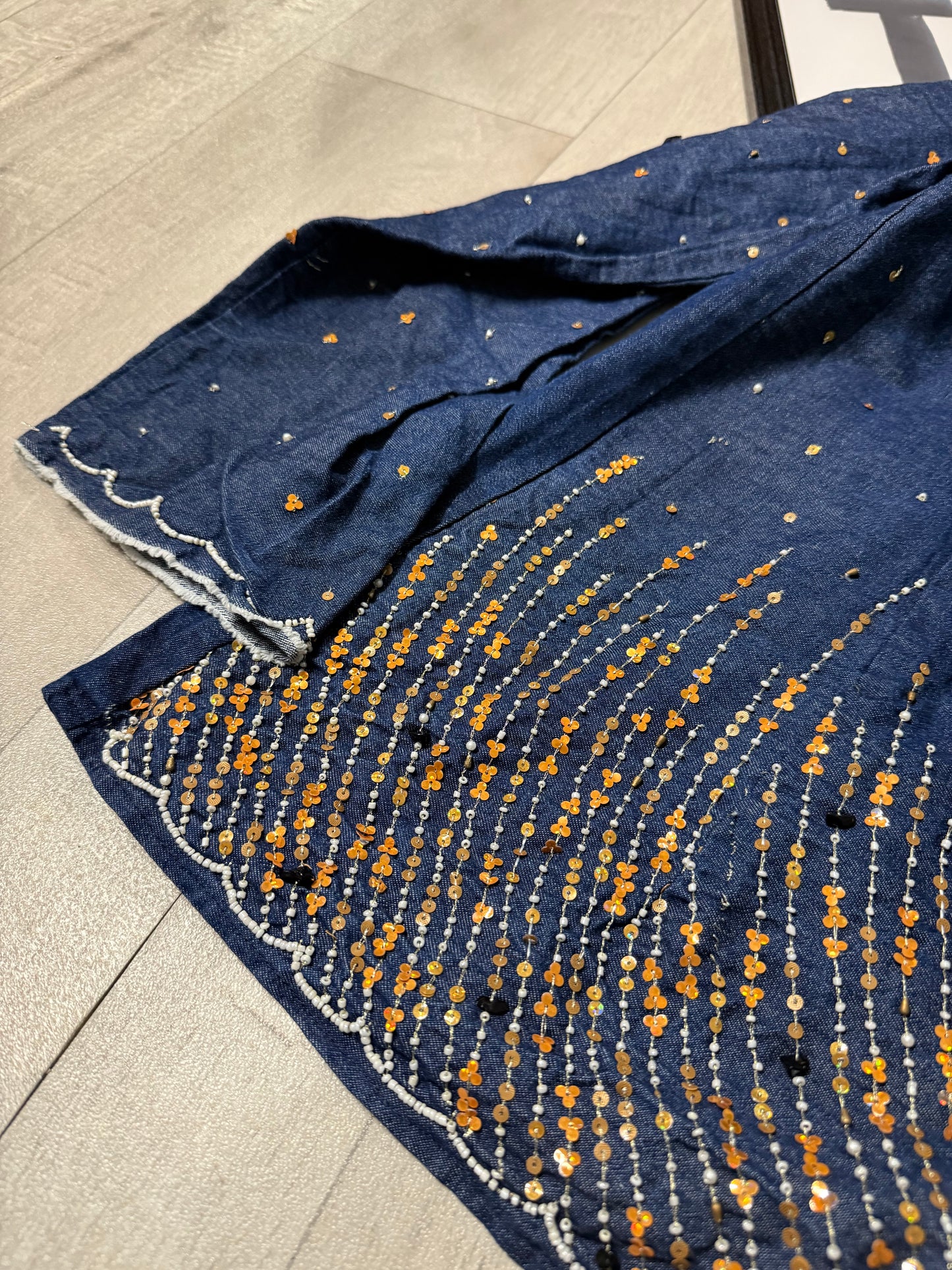 Giacca paillettes e perline