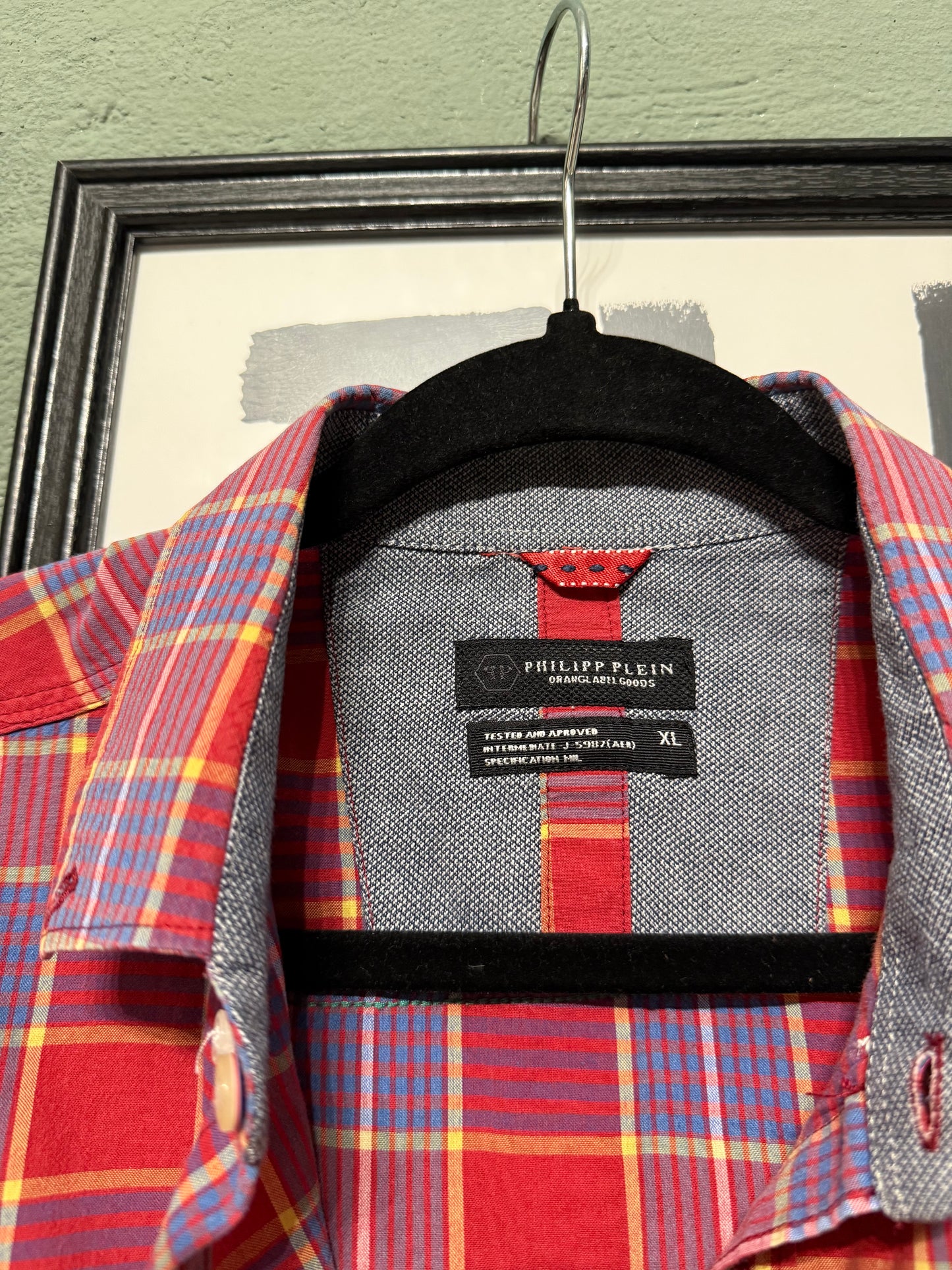 Camicia tartan Philipp Plein tg.L