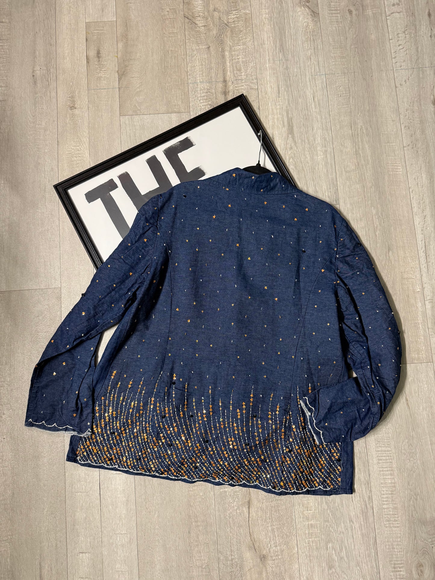Giacca paillettes e perline