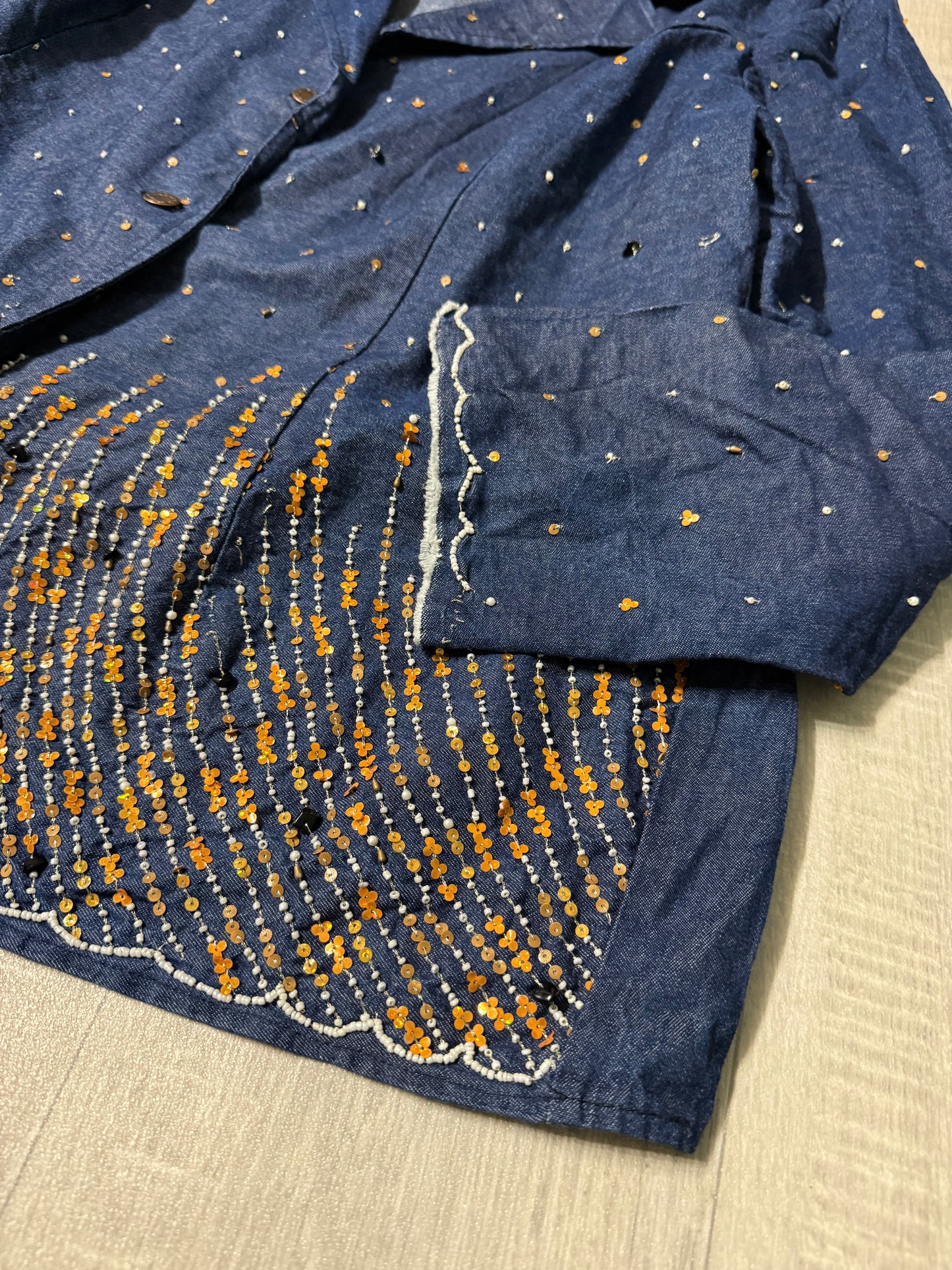 Giacca paillettes e perline