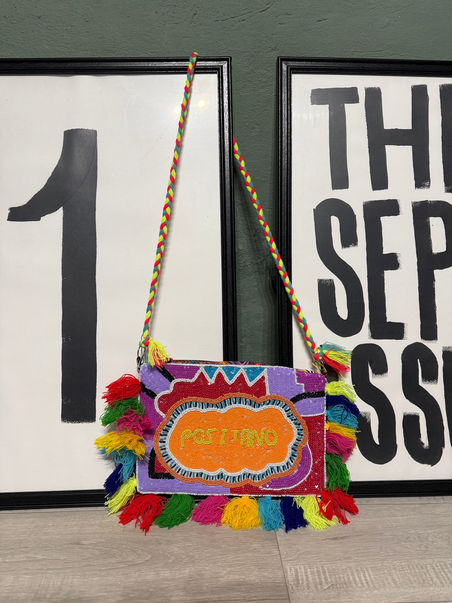 Pochette perline-nappine ‘Positano’