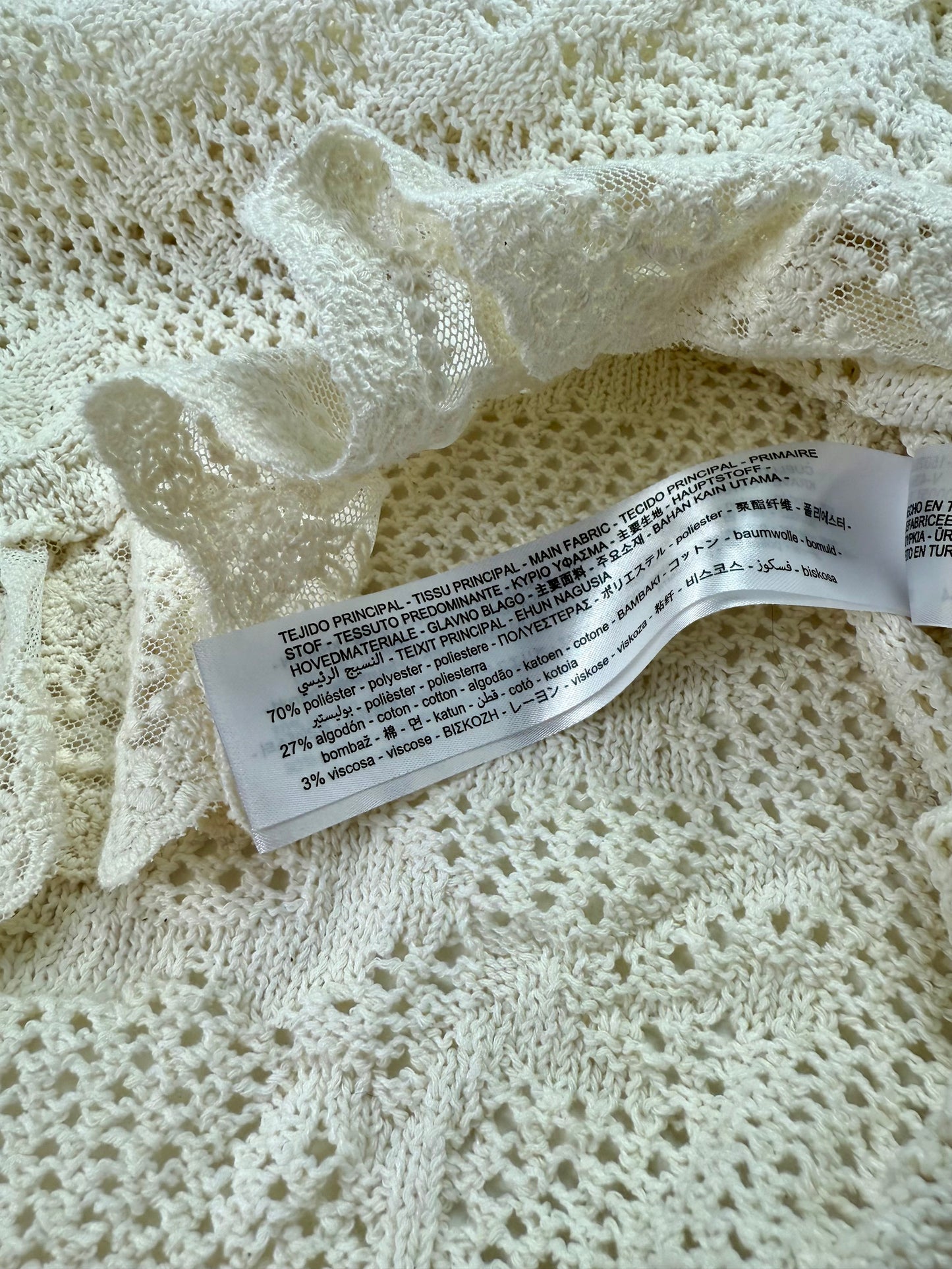 T-shirt uncinetto Zara tg.S