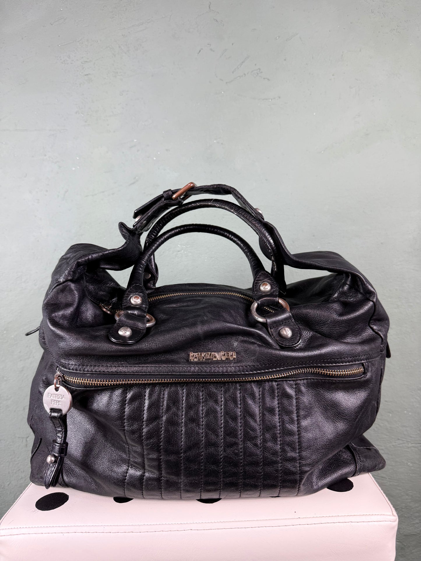 Maxi bauletto in pelle Patrizia Pepe