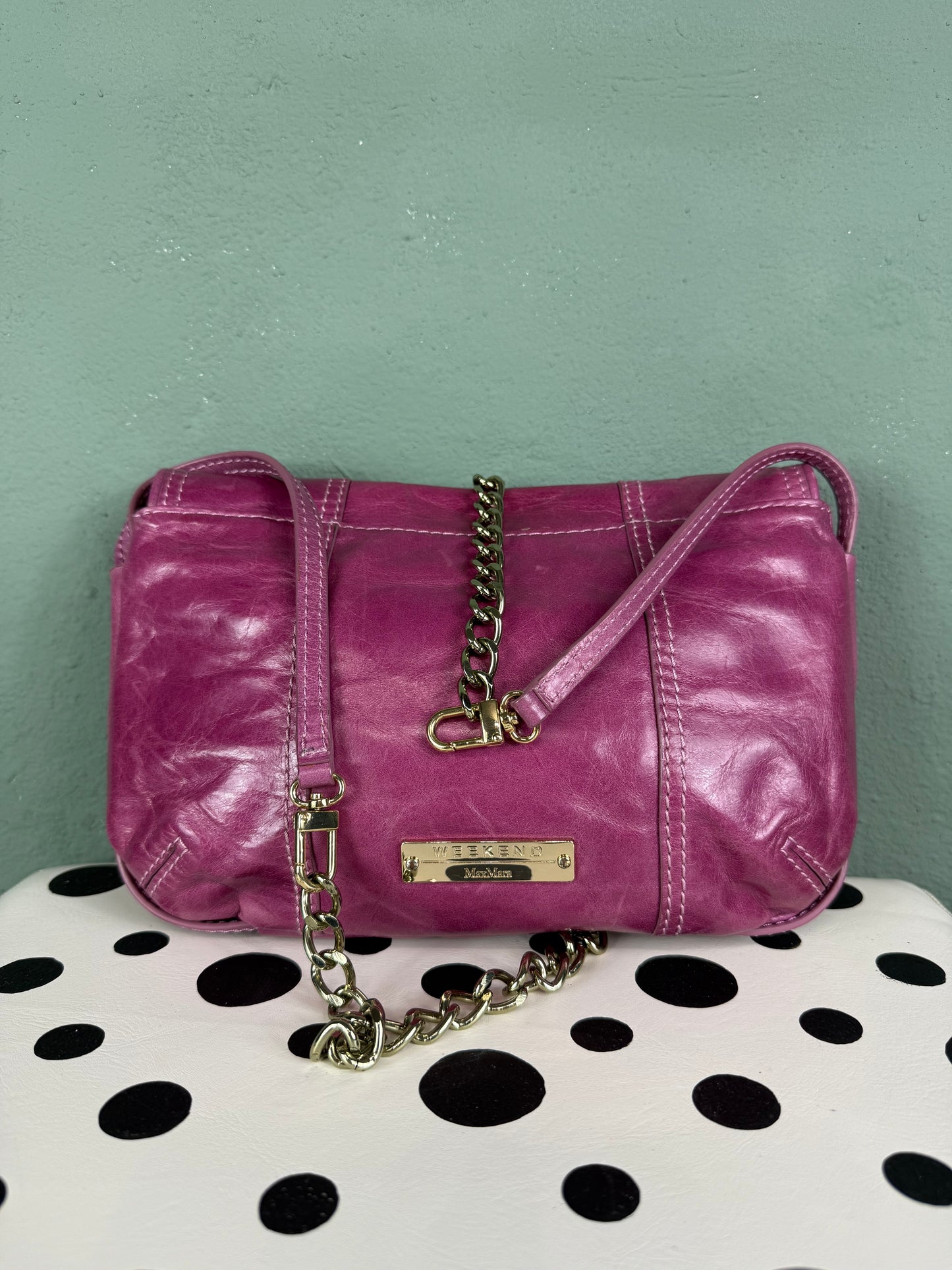 Pochette con tracolla in pelle MaxMara