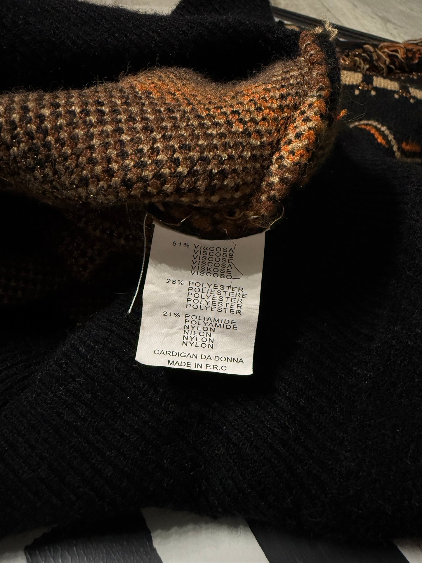 Cardigan fantasia lurex