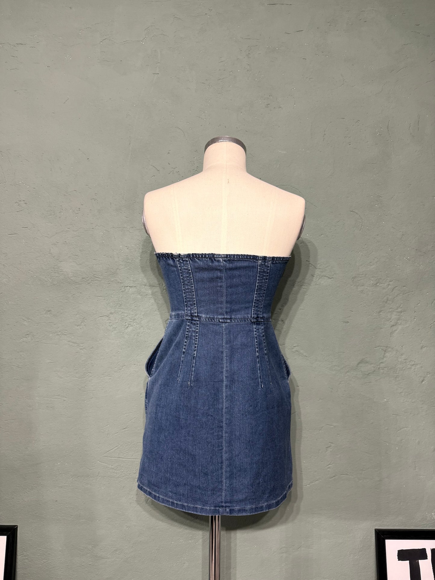 Abito fascia denim