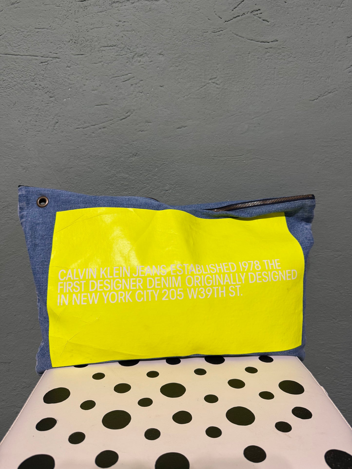 Maxi pochette denim Calvin Klein