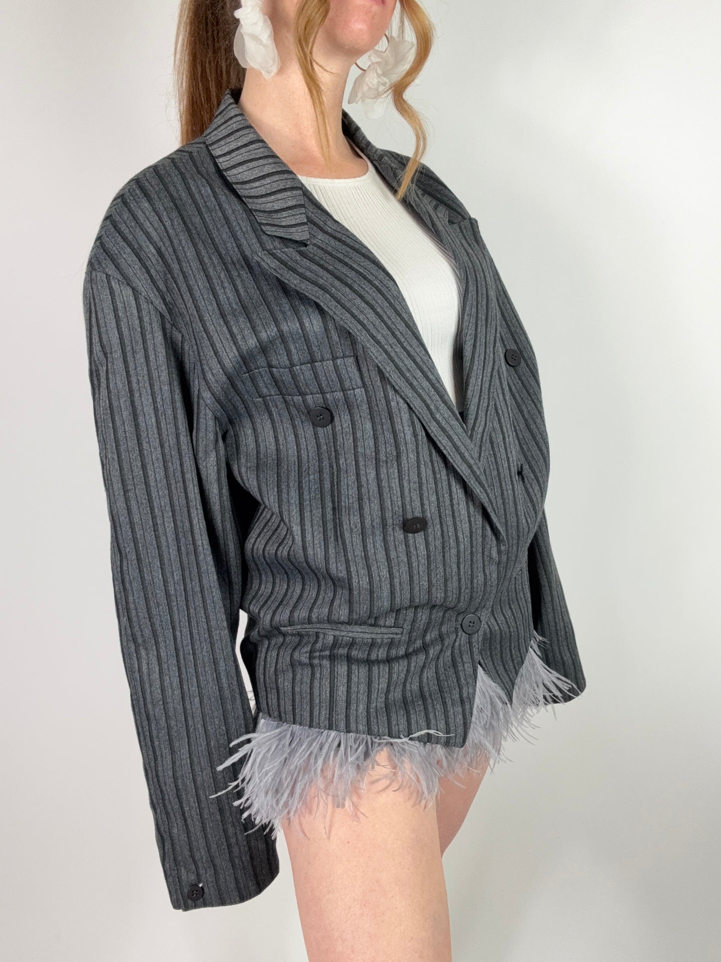 Blazer vintage gessato tg. L