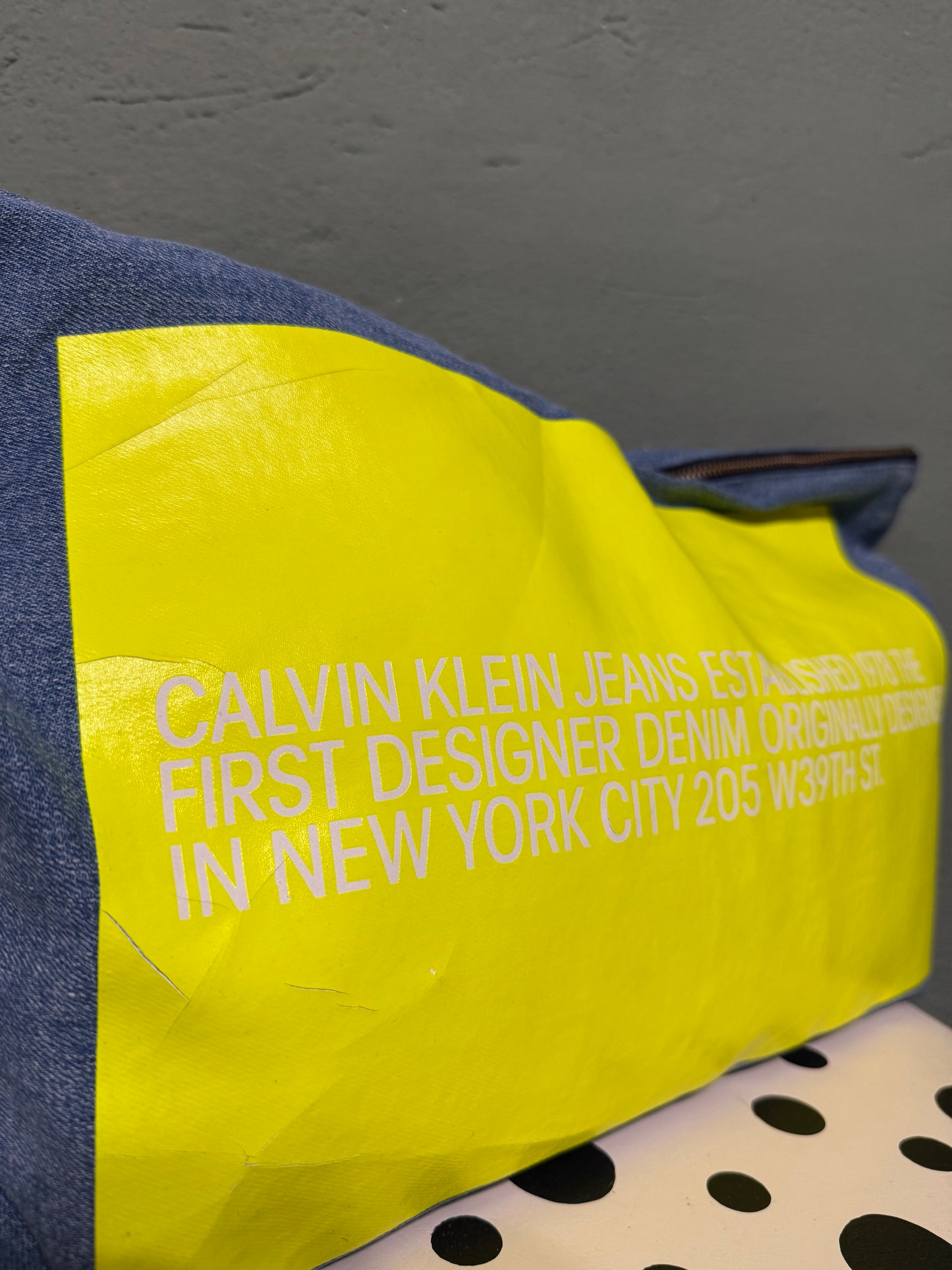 Maxi pochette denim Calvin Klein
