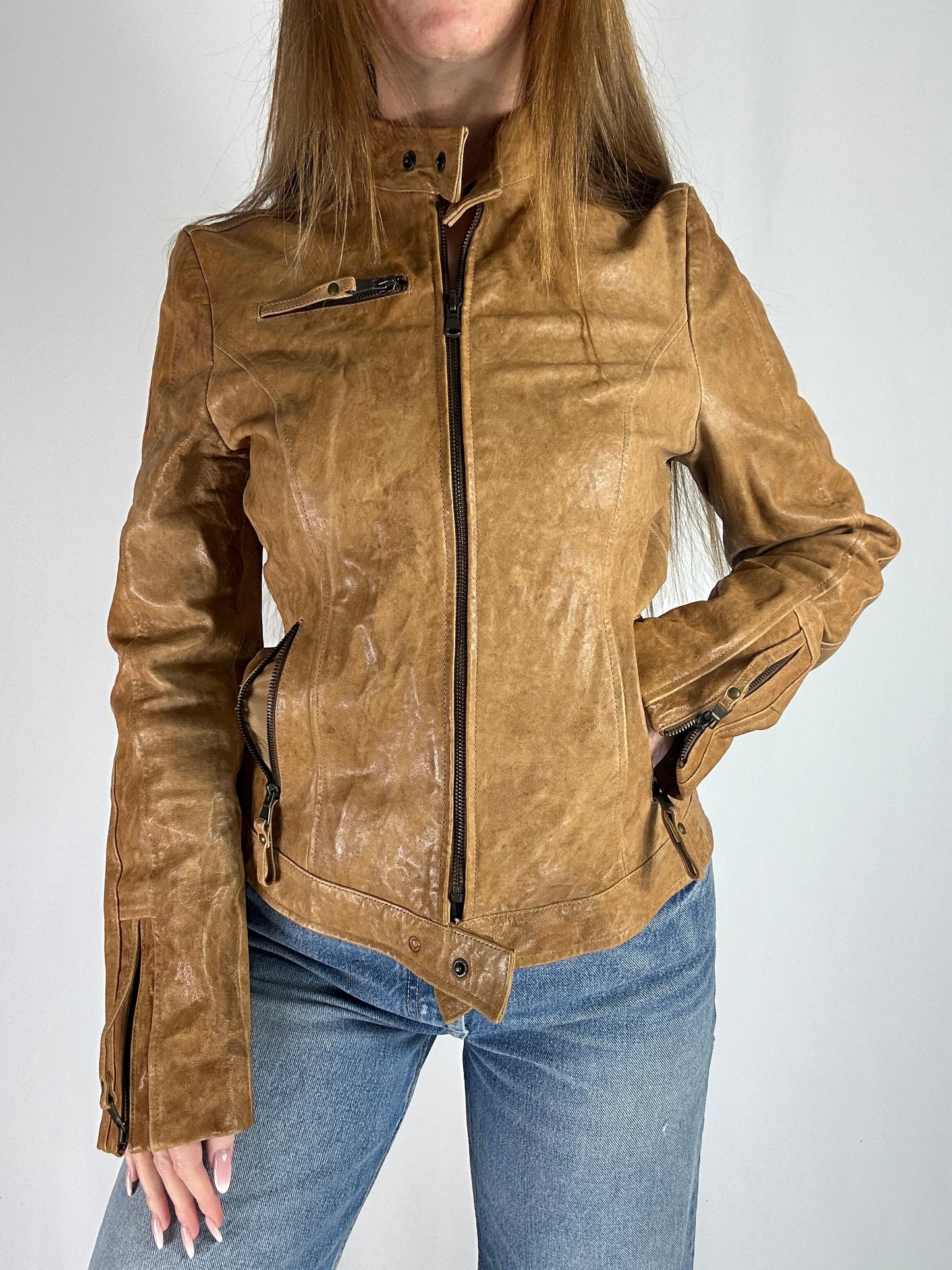 Giacca in pelle tg.S