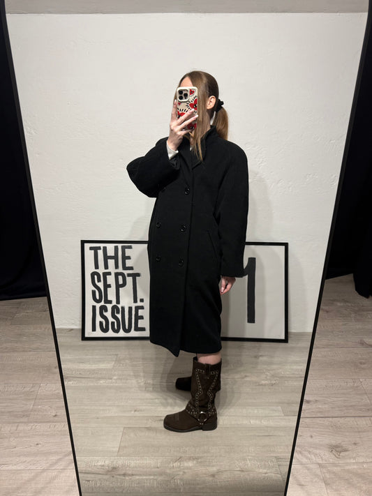 Cappotto doppiopetto vintage lana e cashmere