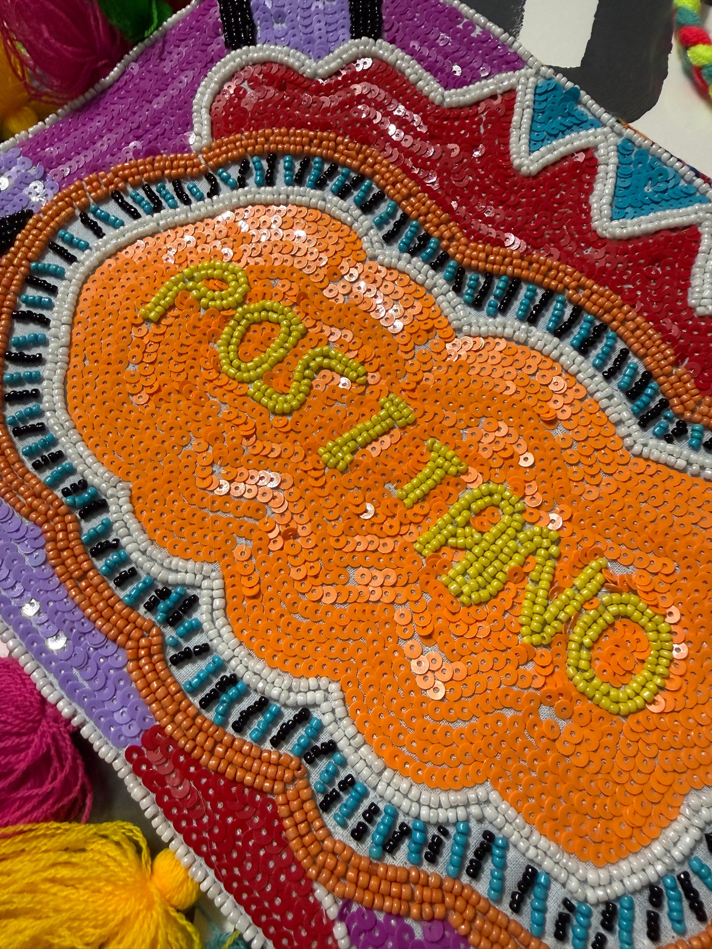 Pochette perline-nappine ‘Positano’