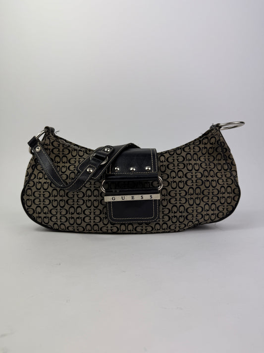 Borsa in tela monogram Guess