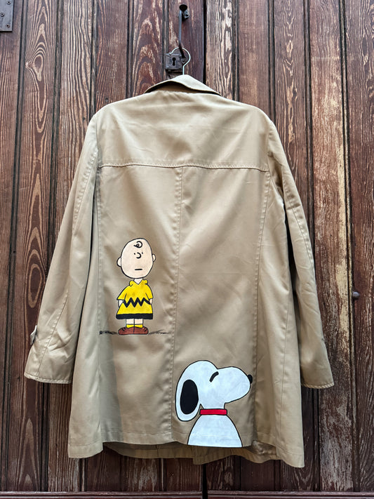 Trench doppiopetto ‘Charlie & Snoopy’