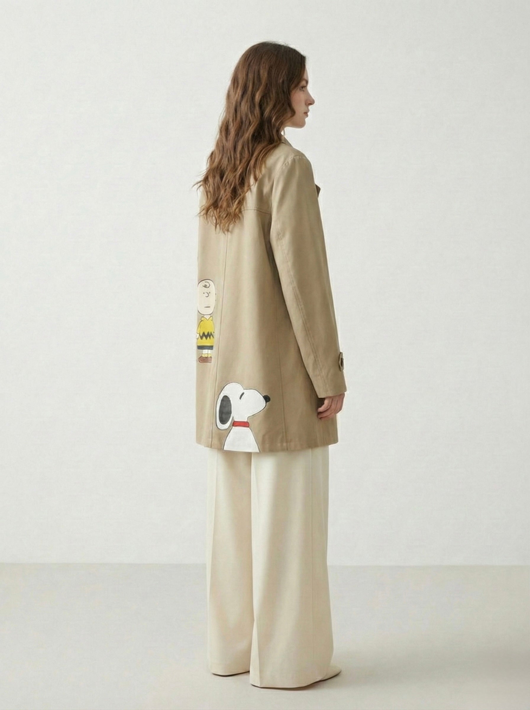 Trench doppiopetto ‘Charlie & Snoopy’