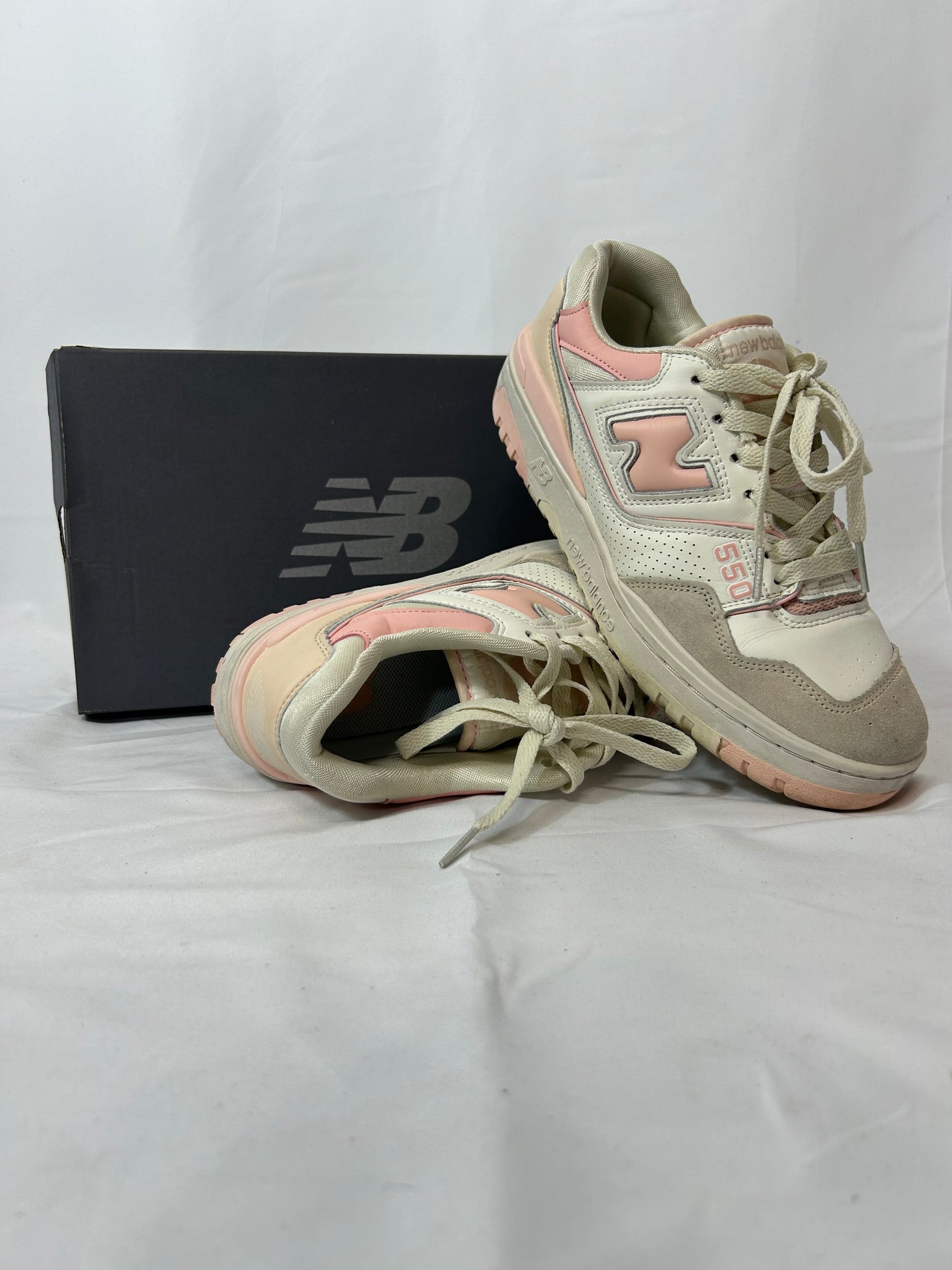 New balance 550 white pink n.40