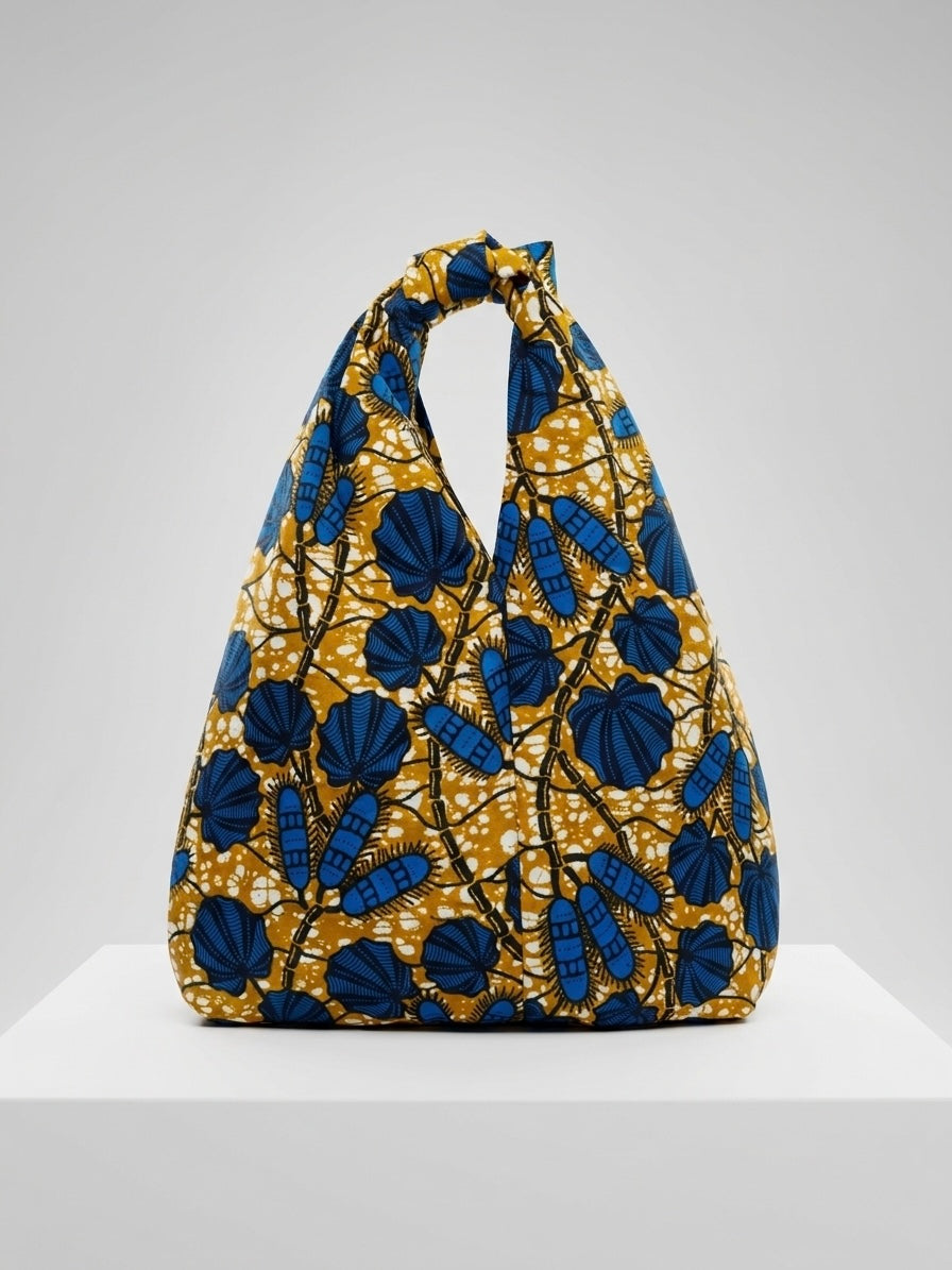 Borsa nodo ‘Cobalt Jungle’ handmade