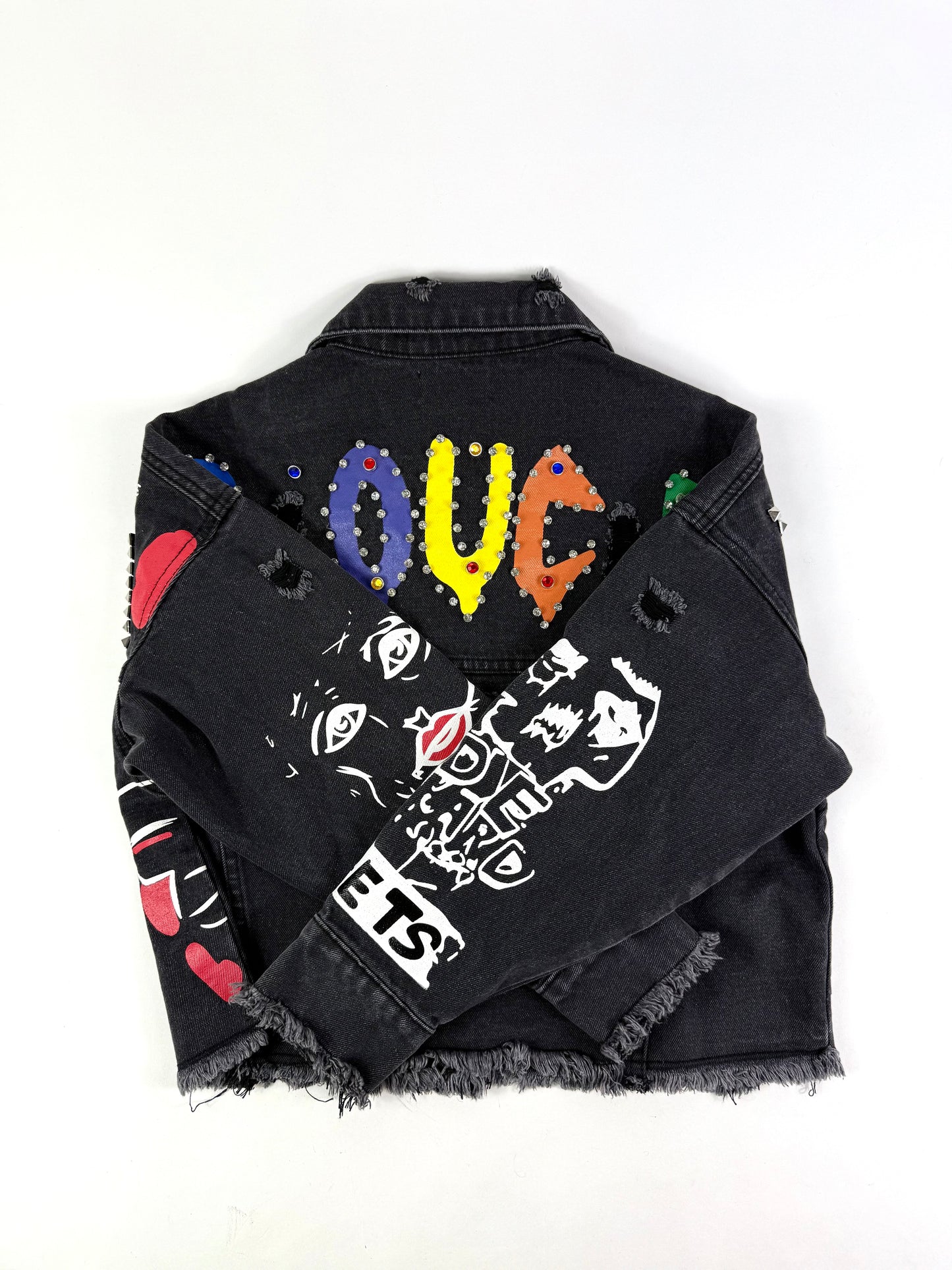 Giacca denim scritte tg.M
