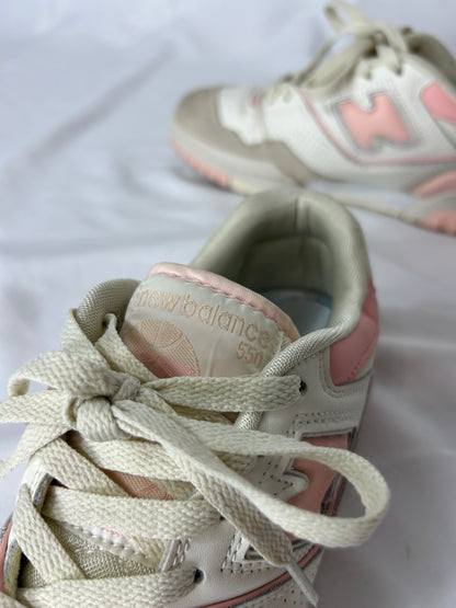 New balance 550 white pink n.40