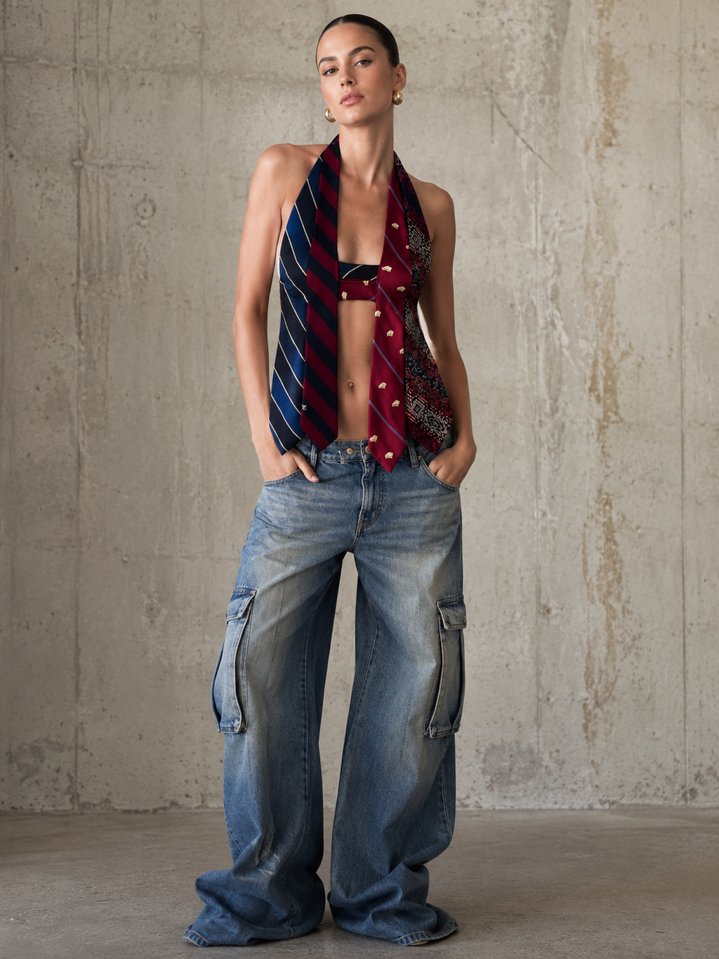 Top handmade ‘Ties’  upcycling
