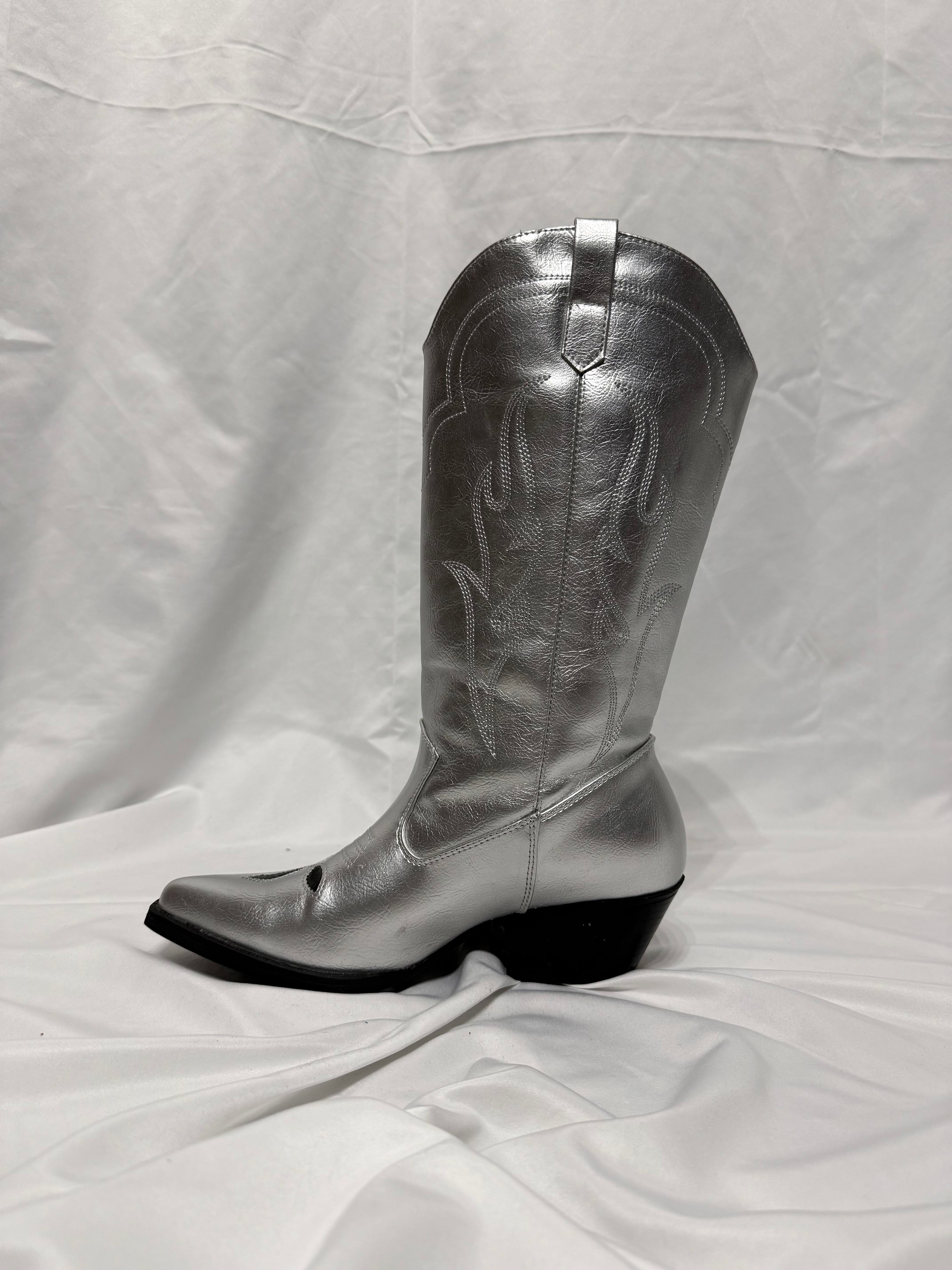 Texano argento ‘ Black flames ’ handmade