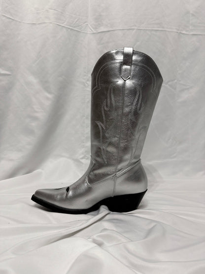 Texano argento ‘ Black flames ’ handmade