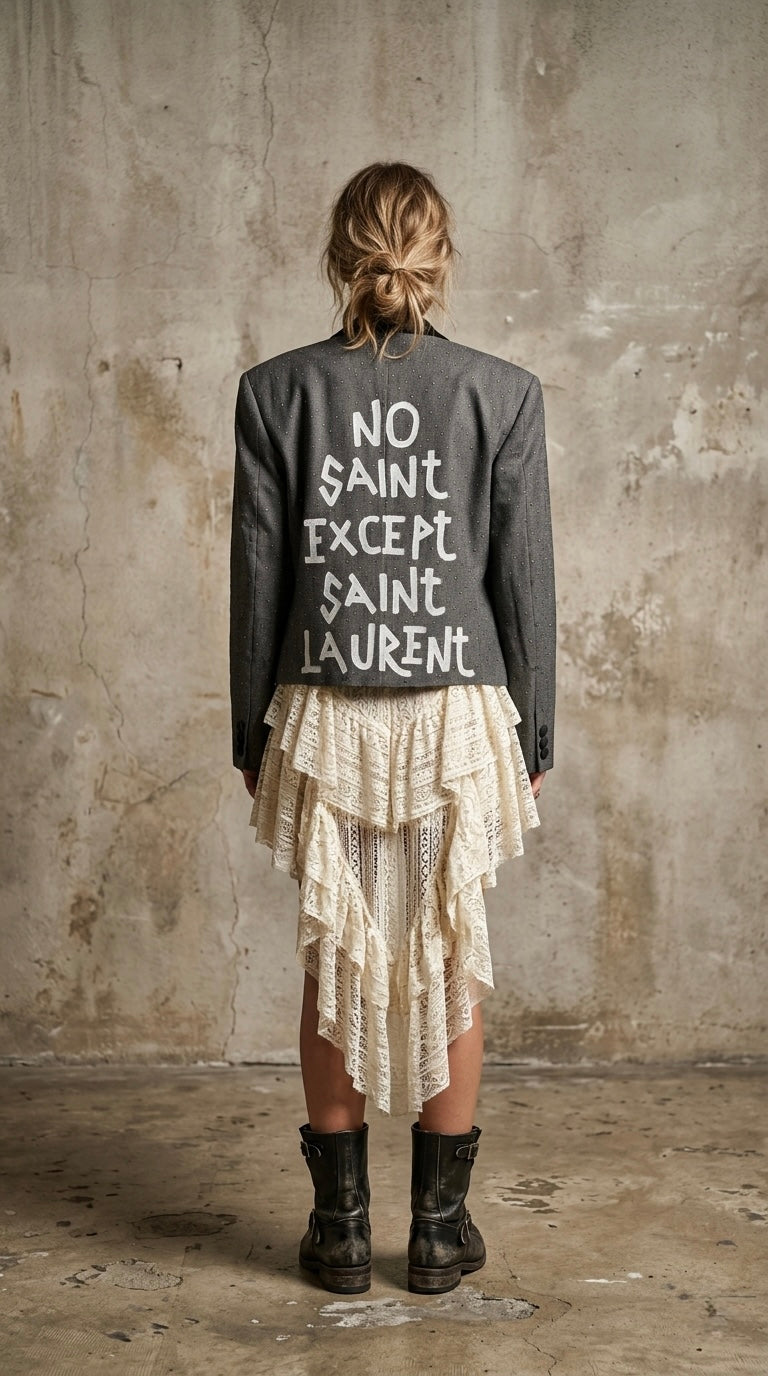 Blazer vintage ‘Saint Laurent’ handprinted