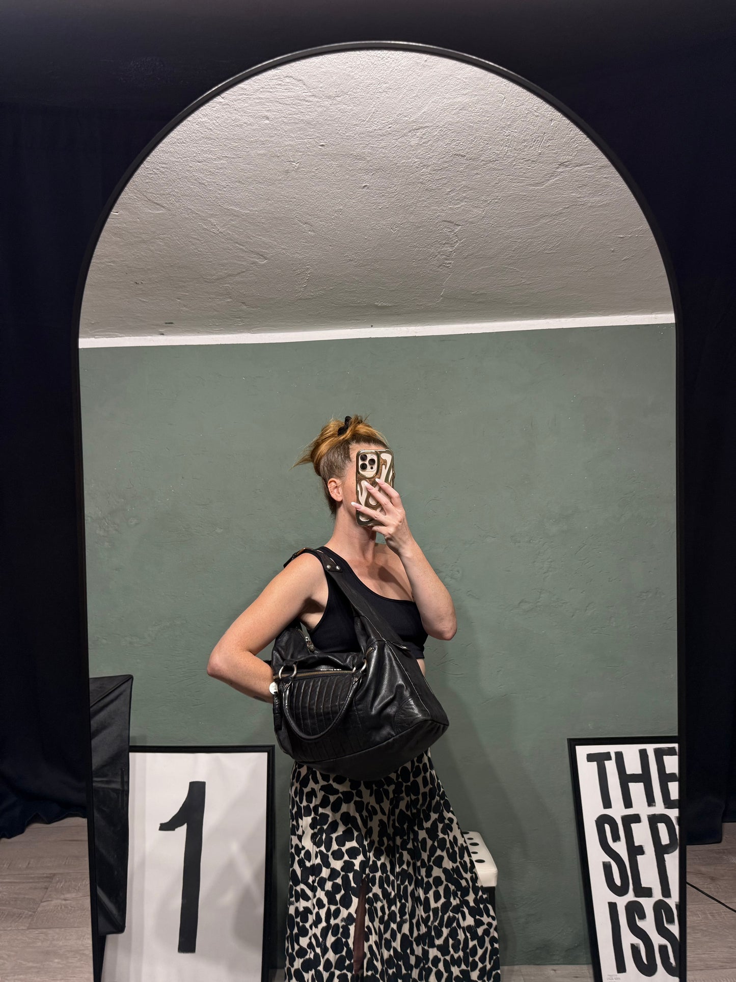 Maxi bauletto in pelle Patrizia Pepe