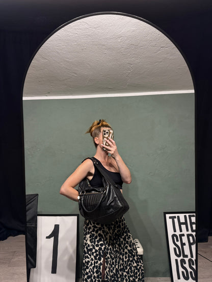 Maxi bauletto in pelle Patrizia Pepe