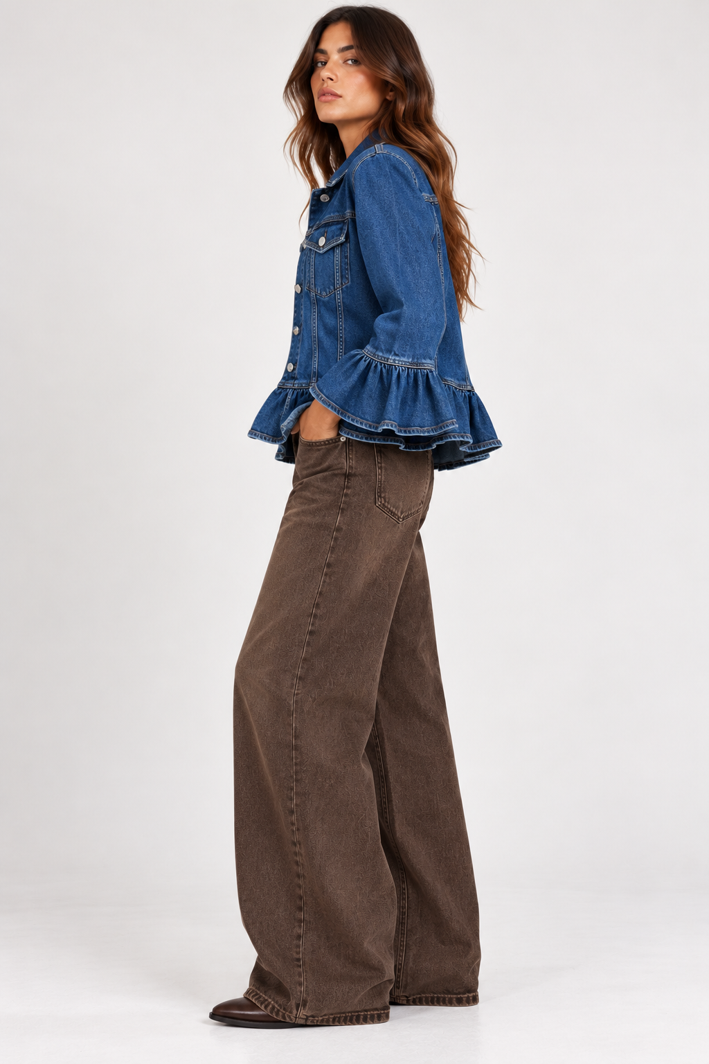 Giacca denim rouge