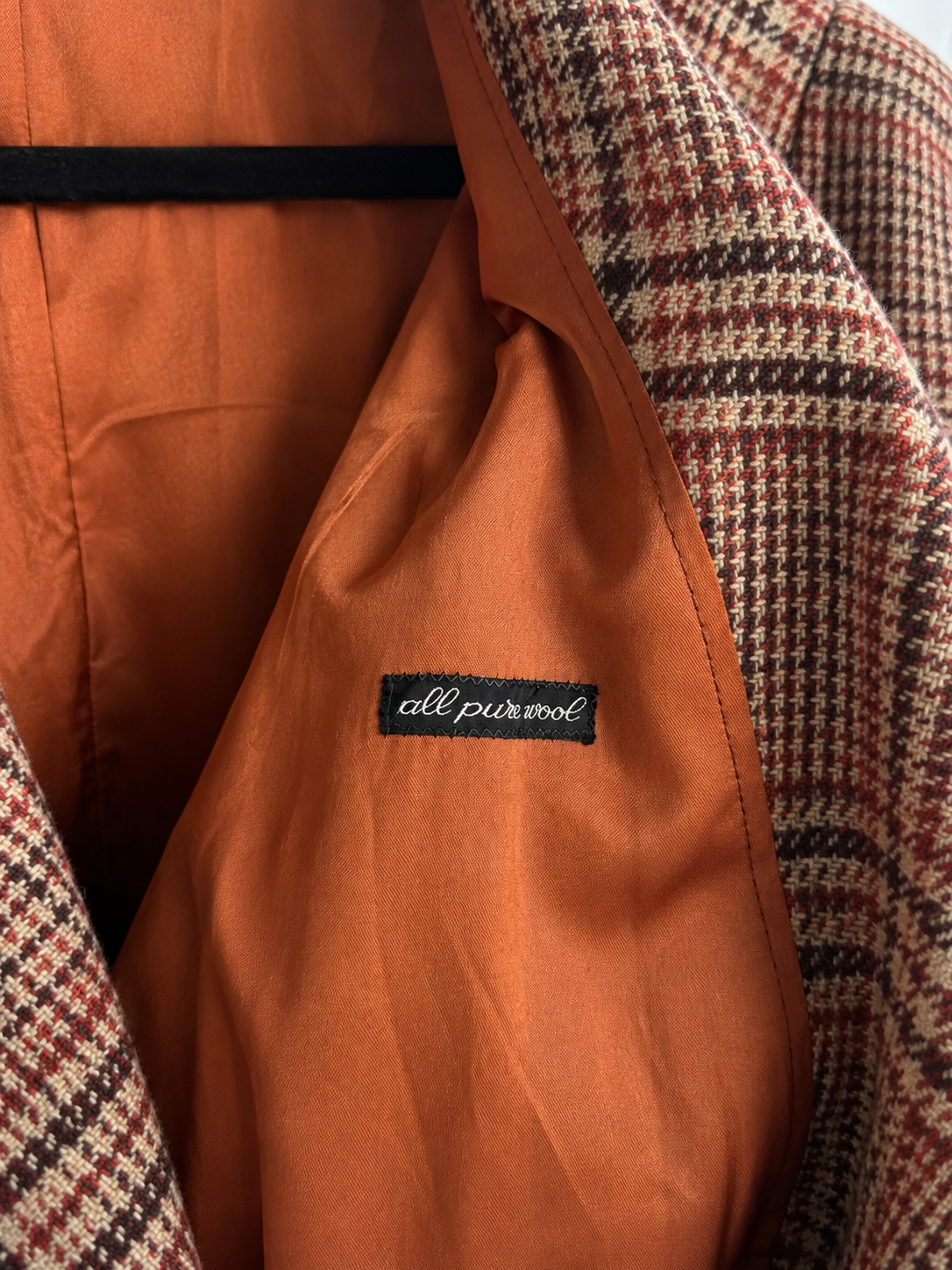 Cappotto monopetto vintage tartan